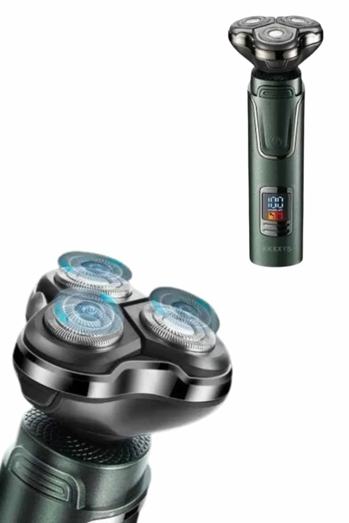 Dijital Göstergeli 3 Başlıklı Tıraş Makinesi Islak Kuru Lazer Öncesi Günlük - Just Cheap Store Görsel 3