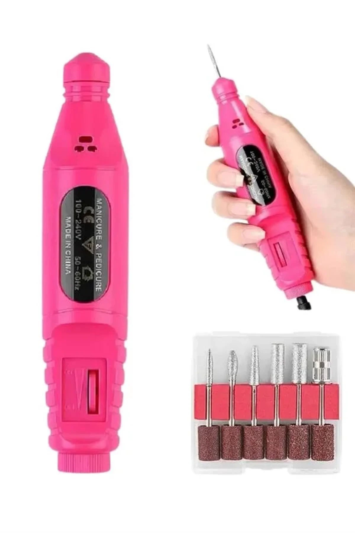 Protez Tırnak Ayak Nasır Ve Tırnak Mantar Makinesi Elektrikli 12v Tırnak Törpü Seti - Just Cheap Store Görsel 3