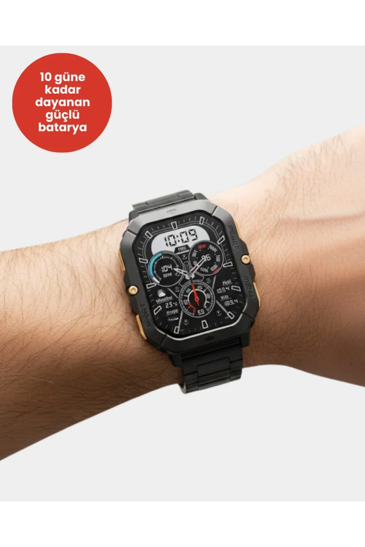 3 Kordonlu Akıllı Saat Uzun Pil Süreli - Just Cheap Store Görsel 5