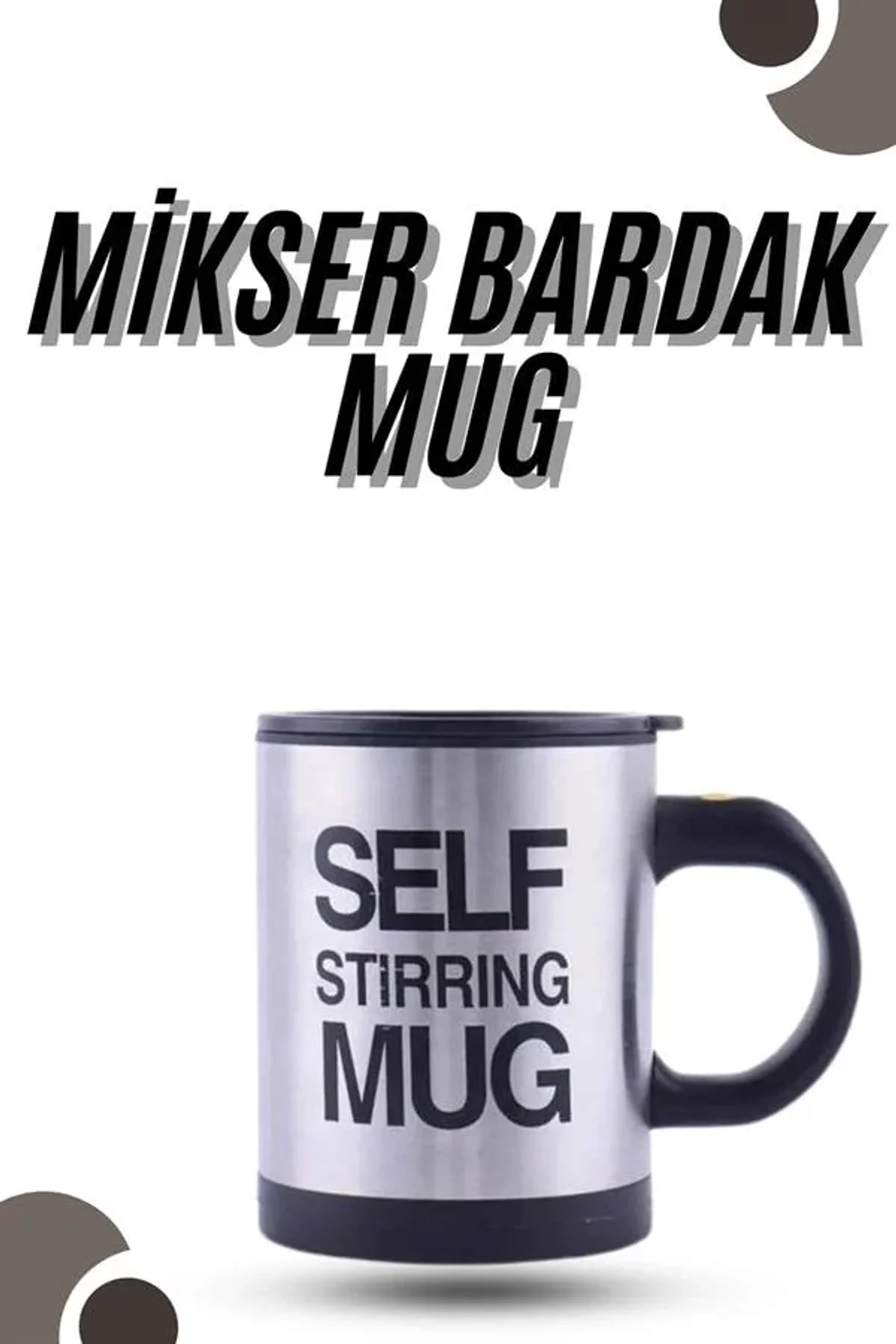 Karıştırıcı Özellikli Mikser Kupa Bardak Kompakt Taşınabilir Mug - Just Cheap Store Görsel 2