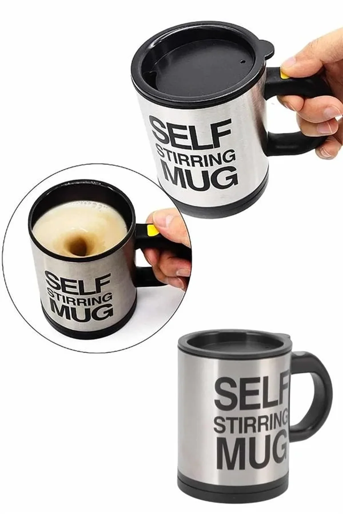 Karıştırıcı Özellikli Mikser Kupa Bardak Kompakt Taşınabilir Mug - Just Cheap Store Görsel 4