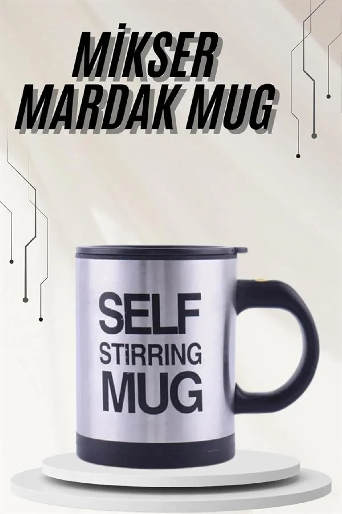 Karıştırıcı Özellikli Mikser Kupa Bardak Termos Bardak - Just Cheap Store Görsel 2
