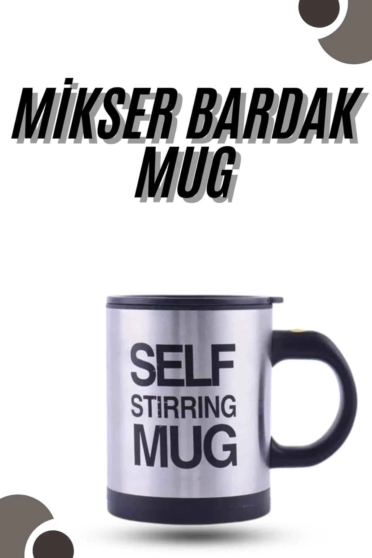 Karıştırıcı Özellikli Mikser Kupa Bardak Kompakt Taşınabilir Mug - Just Cheap Store Görsel 2