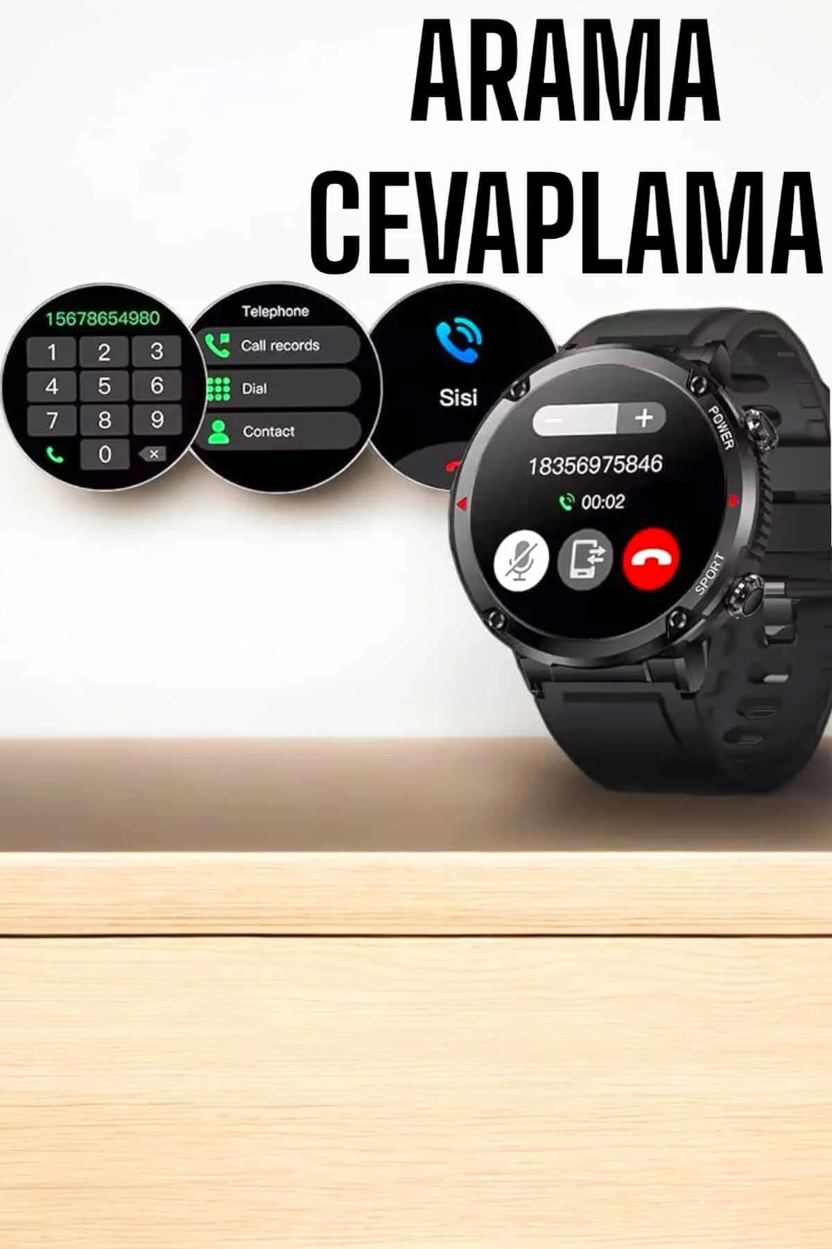 Akıllı Saat Yeni Nesil Bluetooth Bağlantılı Uyku Ve Sağlık Takibi Nfc Ve Gps - Just Cheap Store Görsel 2