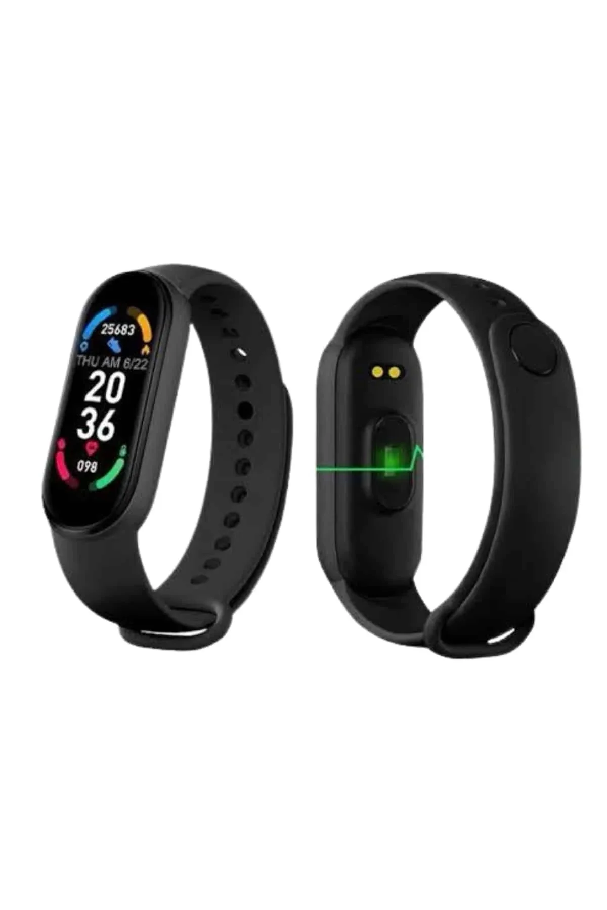 M6 Akıllı Bileklik Siyah Adımsayar Spor Takibi Android Ve İos Uyumlu - Just Cheap Store Görsel 3