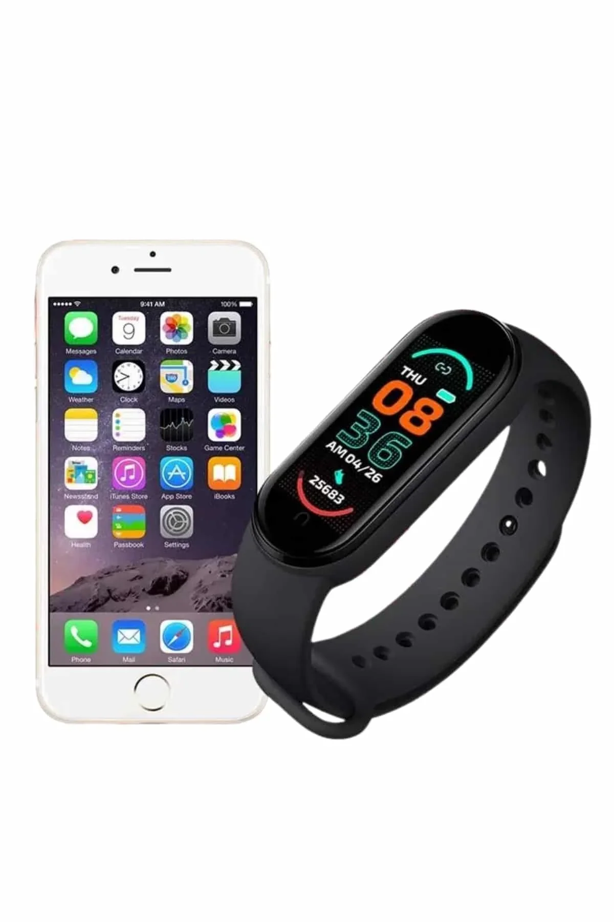 M6 Akıllı Bileklik Siyah Adımsayar Spor Takibi Android Ve İos Uyumlu - Just Cheap Store Görsel 5