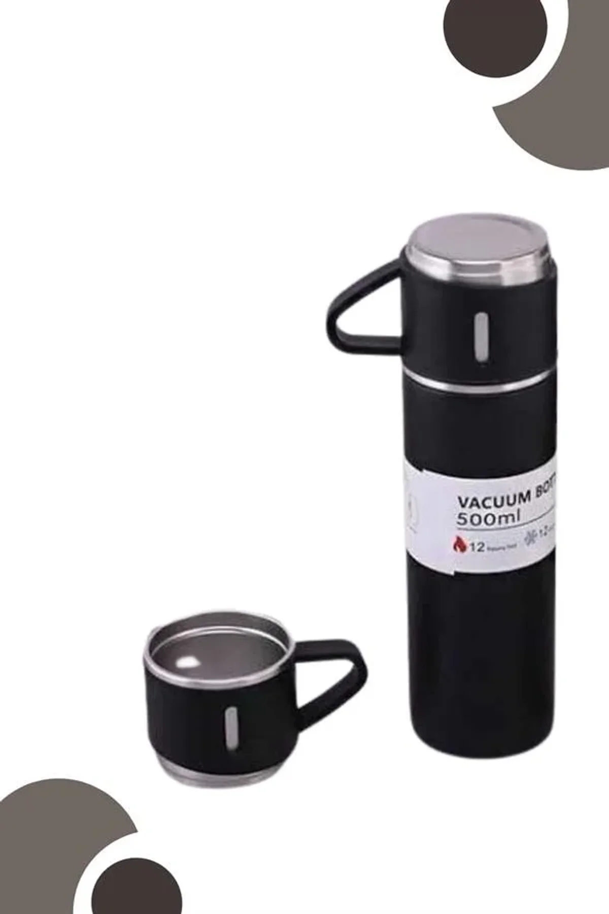3 Bardaklı Termos Seti Anneler Gününe Özel Hediye Taşınabilir Sızdırmaz Isı Koruyucu - Just Cheap Store Görsel 5