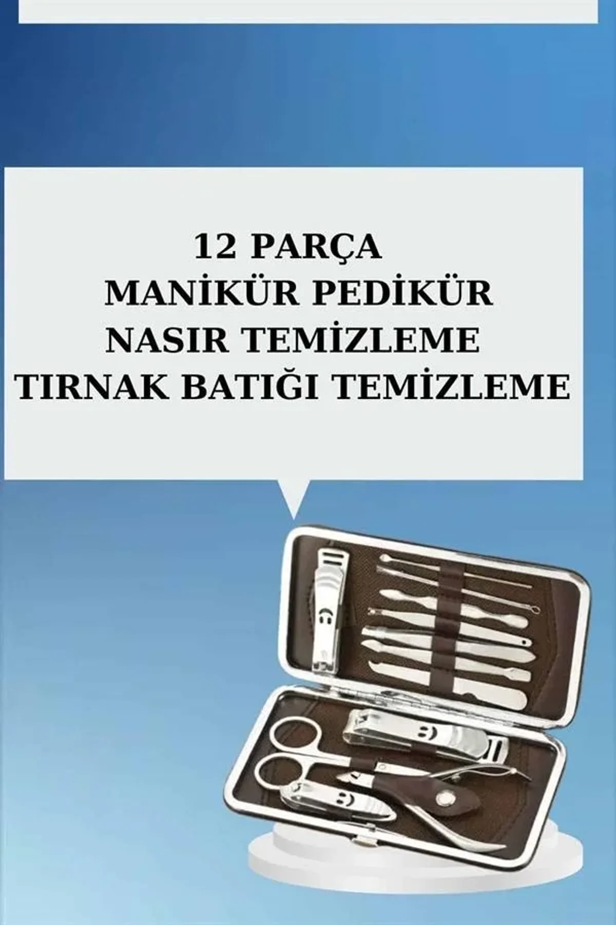 12 Parça El Ayak Temizleme Pense Kir Temizleme Aparatı Kaş Cımbızı - Just Cheap Store Görsel 5
