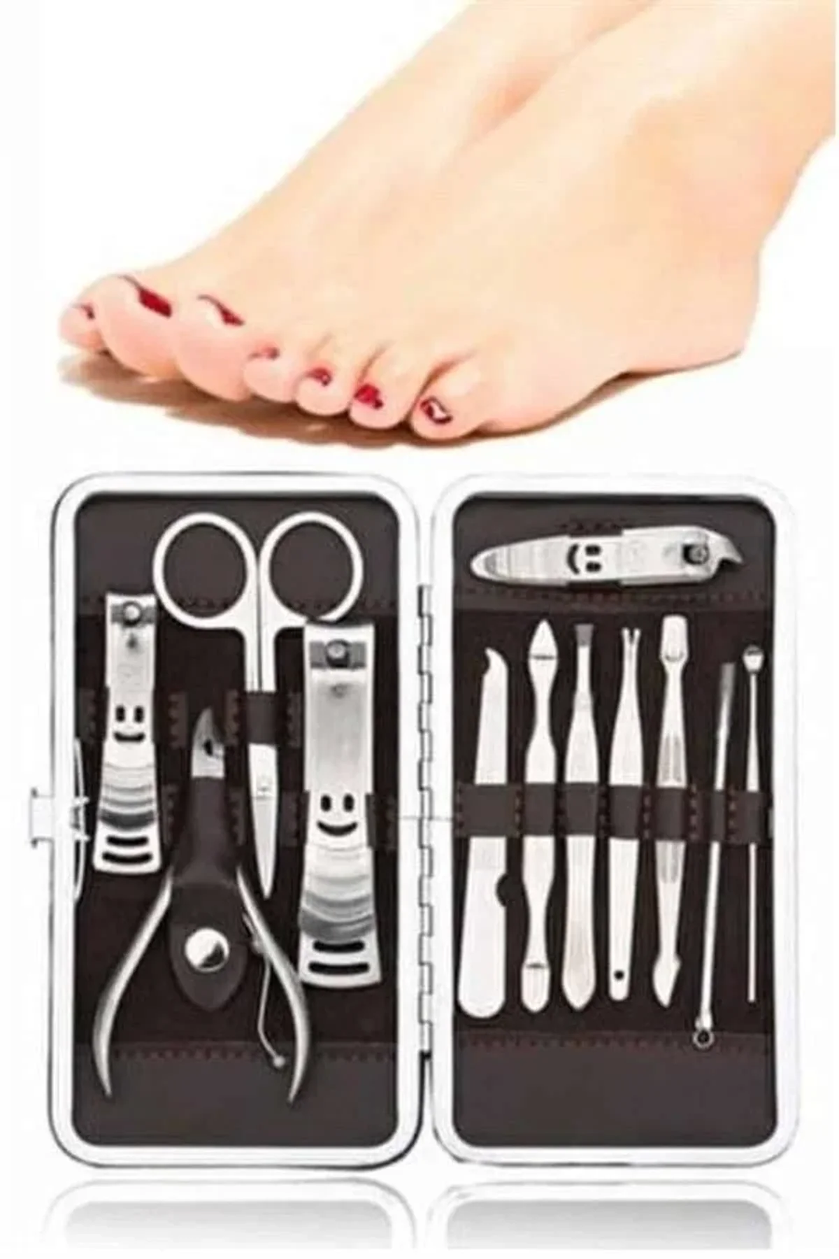 12 Parça El Ayak Temizleme Pense Kir Temizleme Aparatı Kaş Cımbızı - Just Cheap Store Görsel 2