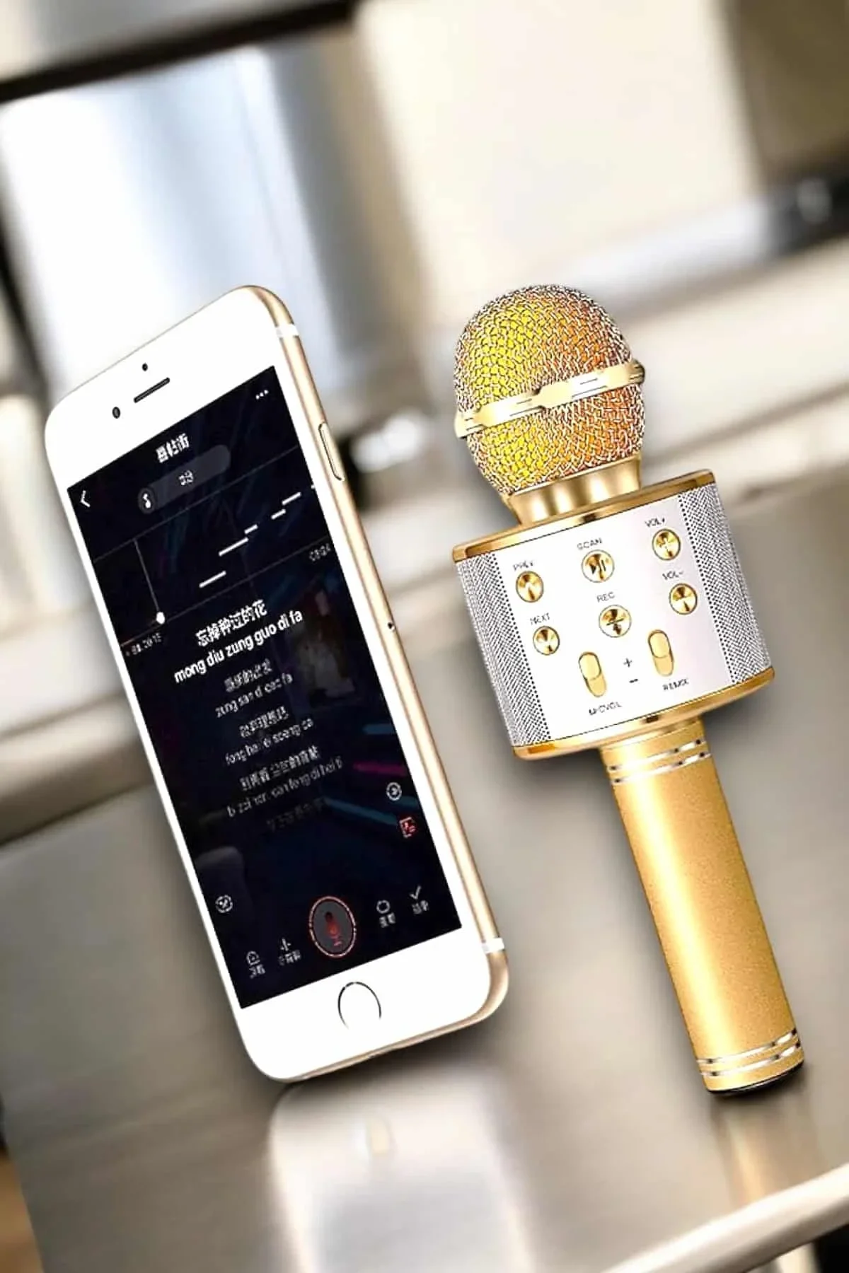 Şarjlı Ve Uzun Pil Ömürlü Karaoke Mikrofon Usb Bellek Destekli, Profesyonel Ses - Just Cheap Store Görsel 3