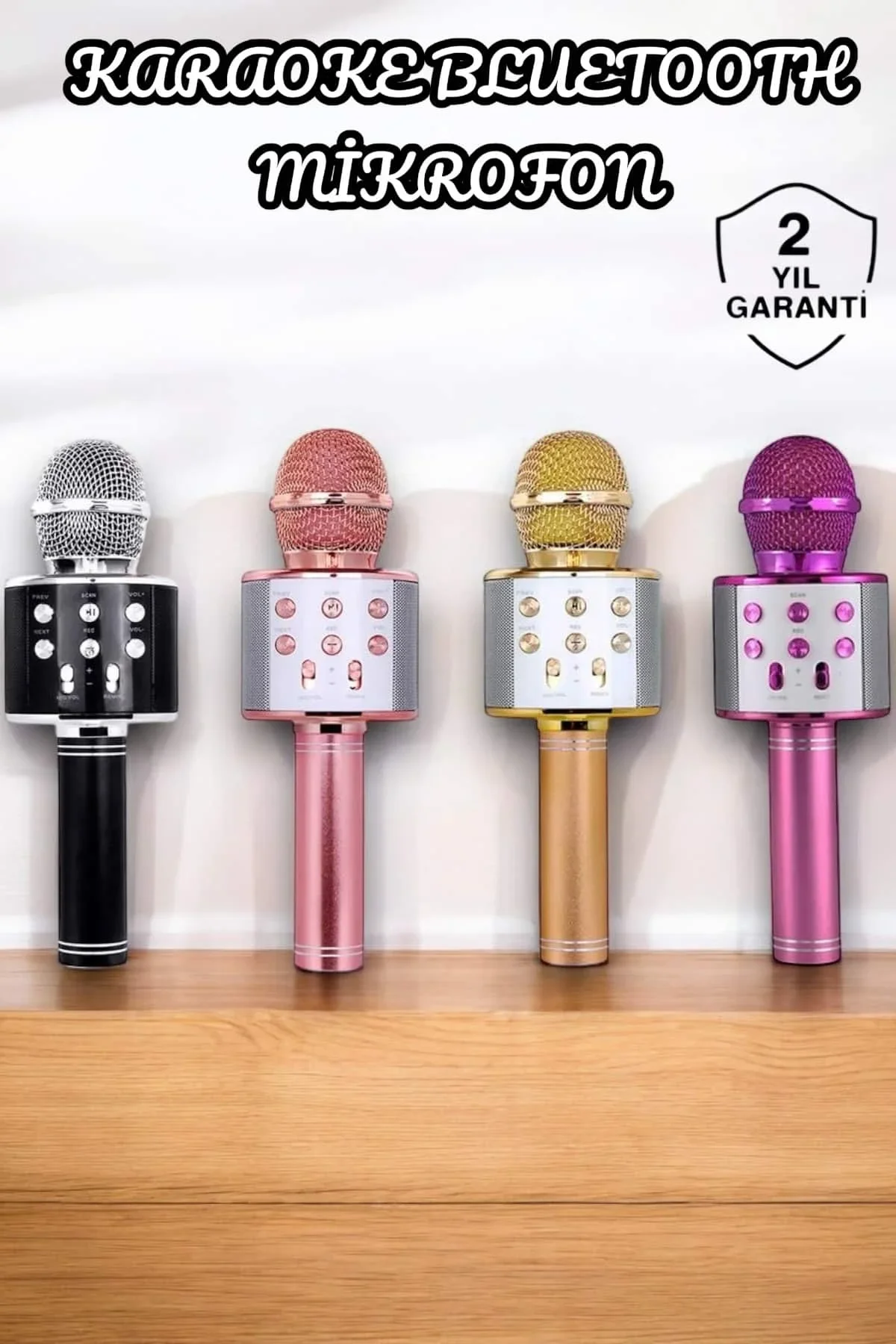 Şarjlı Ve Uzun Pil Ömürlü Karaoke Mikrofon Usb Bellek Destekli, Profesyonel Ses - Just Cheap Store Görsel 2