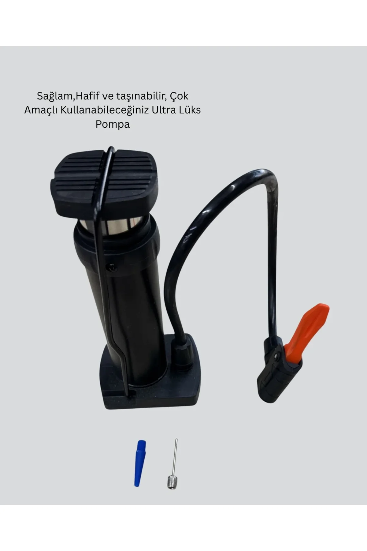 Manuel Ayak Pompası Extra Güçlü Lastik Şişirme Pompası - Just Cheap Store Görsel 2