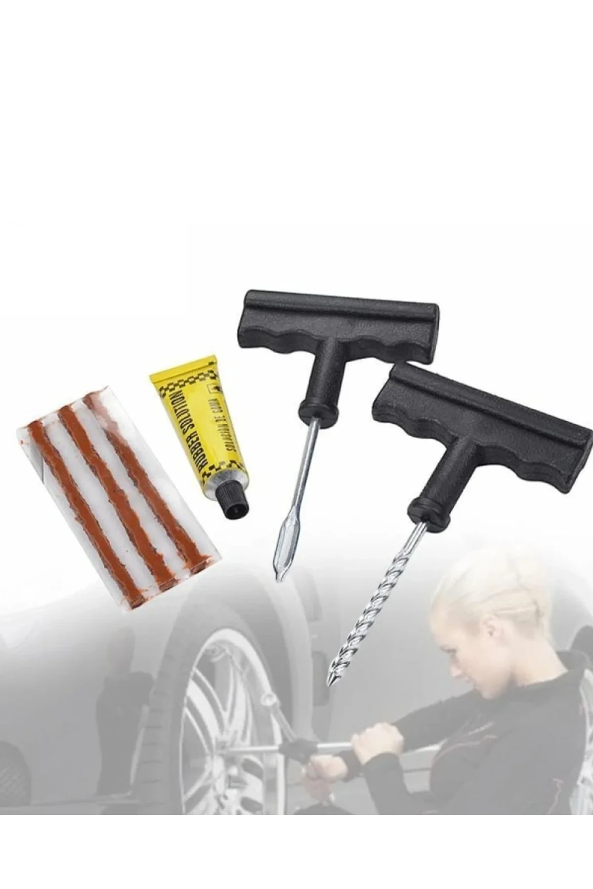 Her Araçta Olması Gereken Pratik Ve Güçlü Lastik Tamir Kiti - Just Cheap Store Görsel 4