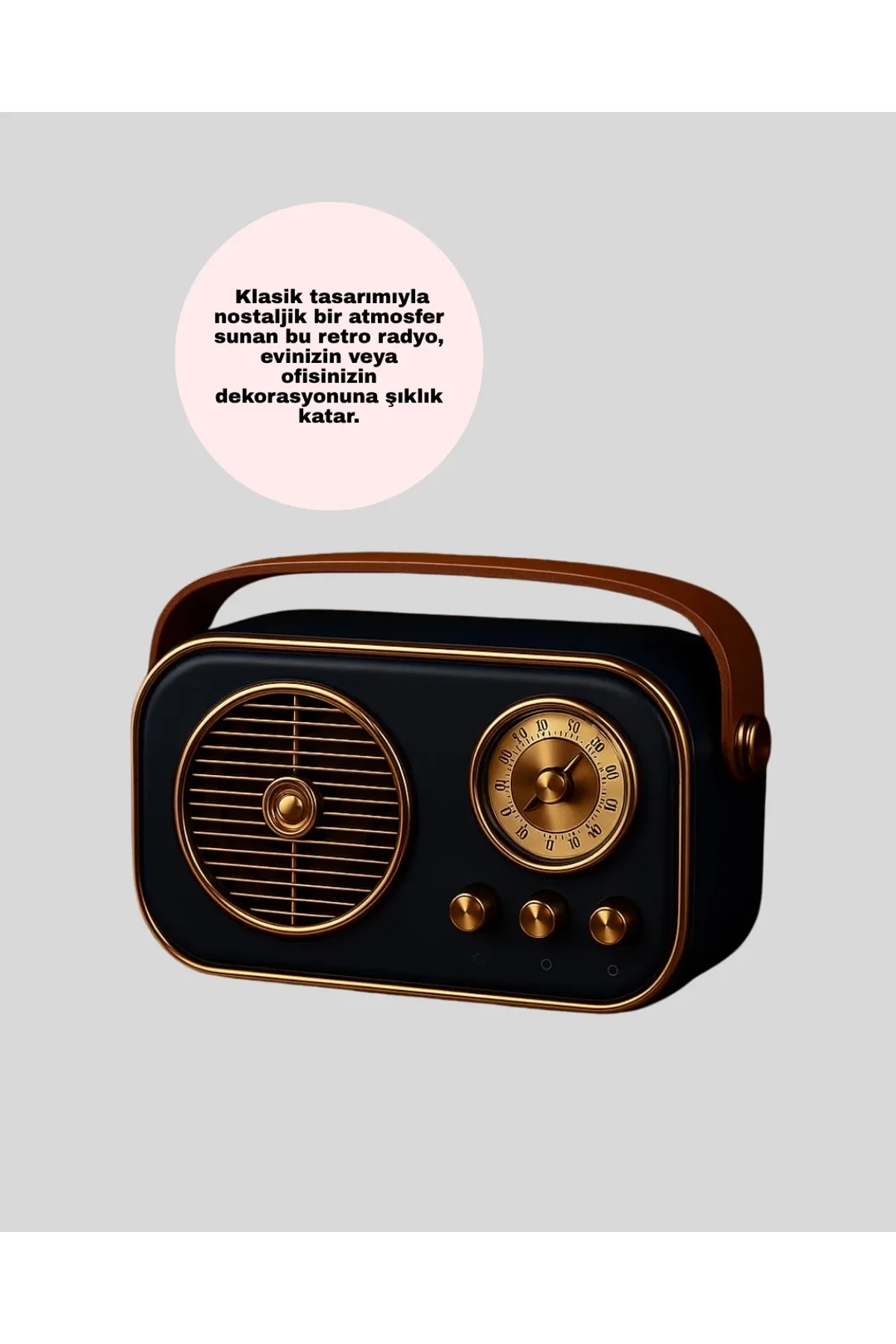 Nostaljik Retro Radyo – Bluetooth, Usb Ve Fm Özellikli Şık Tasarım - Just Cheap Store Görsel 4
