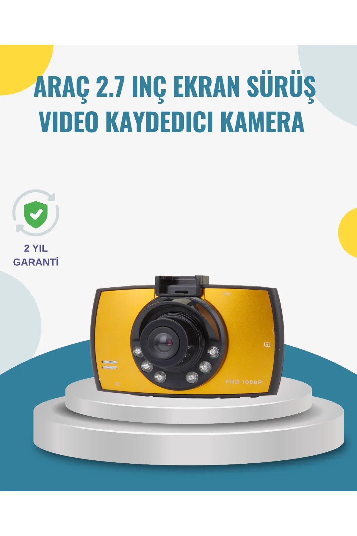 Araç İçi Hd Dvr Kamera G Sensor Ve Hareket Algılama Özellikli