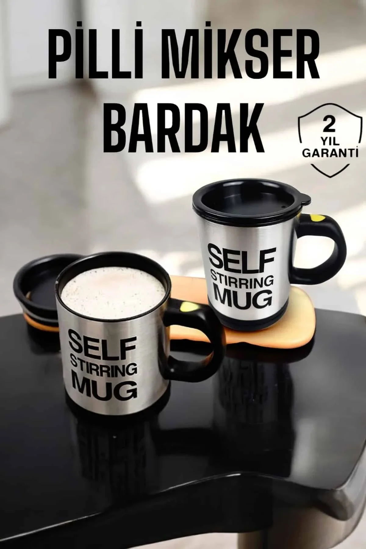 Mikser Kupa Yazılı Mug Bardak Karıştırma Özelliği - Just Cheap Store Görsel 2