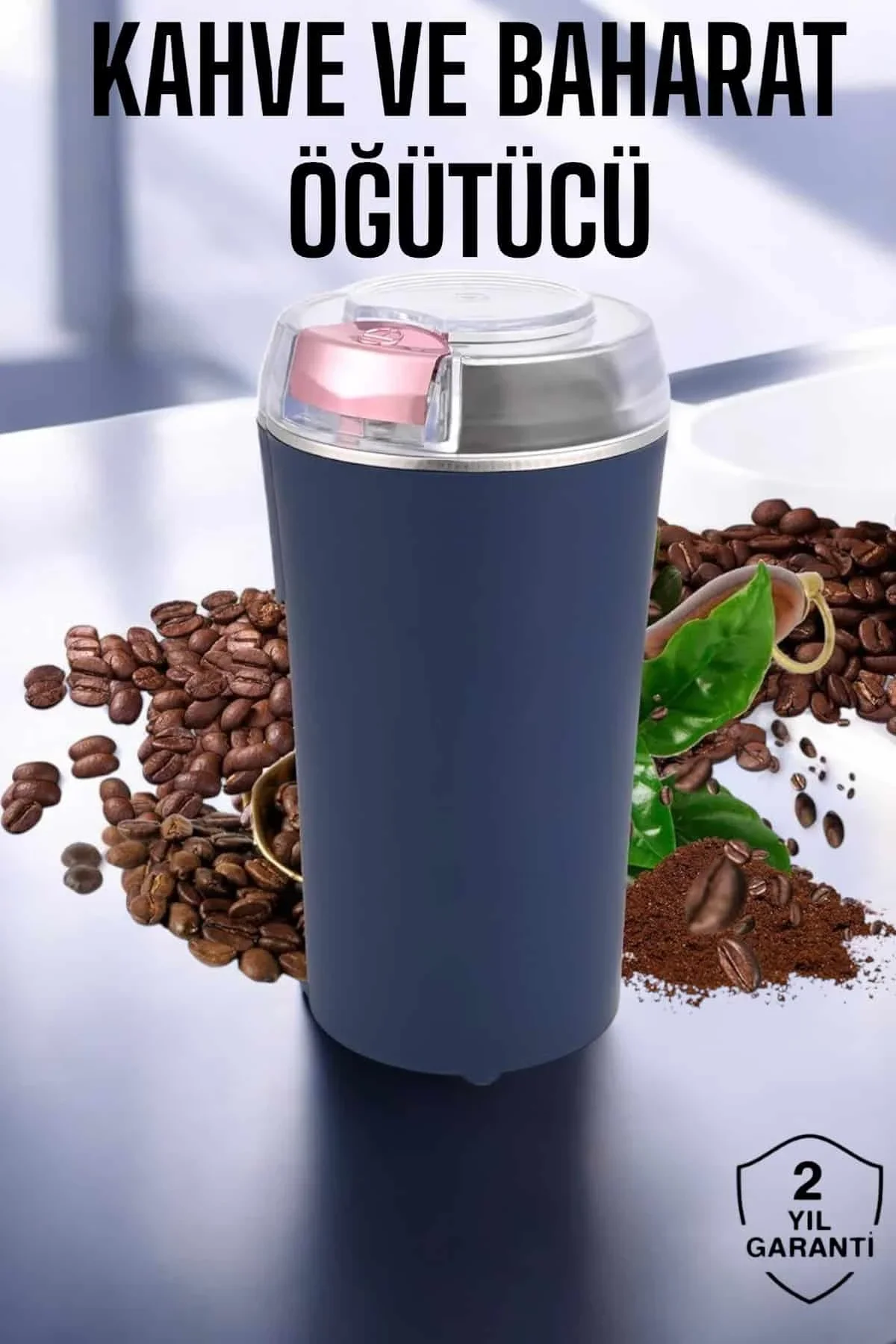 Taşınabilir Kahve &amp; Baharat Öğütücü, Kolay Temizlenebilir Ve Uzun Ömürlü Paslanmaz Çelik - Just Cheap Store Görsel 2