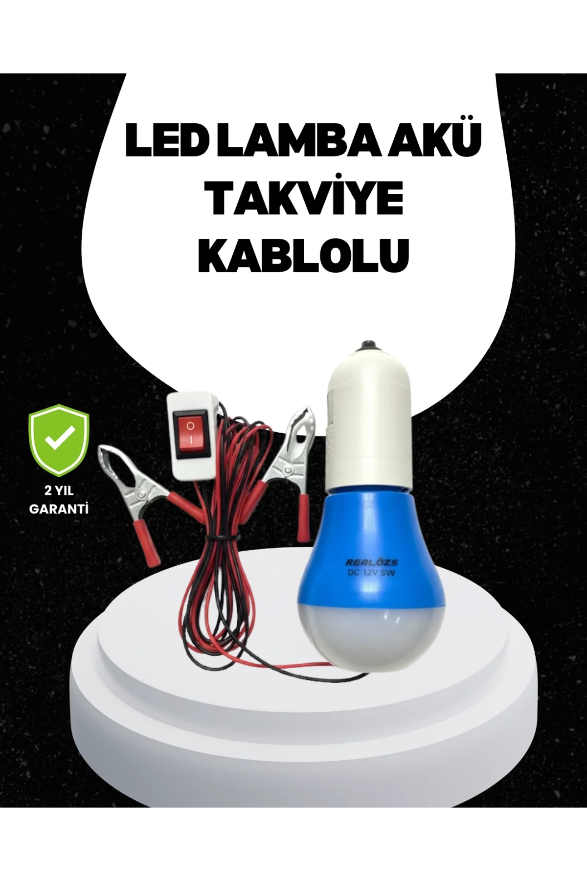 Araç Akü Bağlantılı 12v Led Ampul Pratik Işık Çözümü