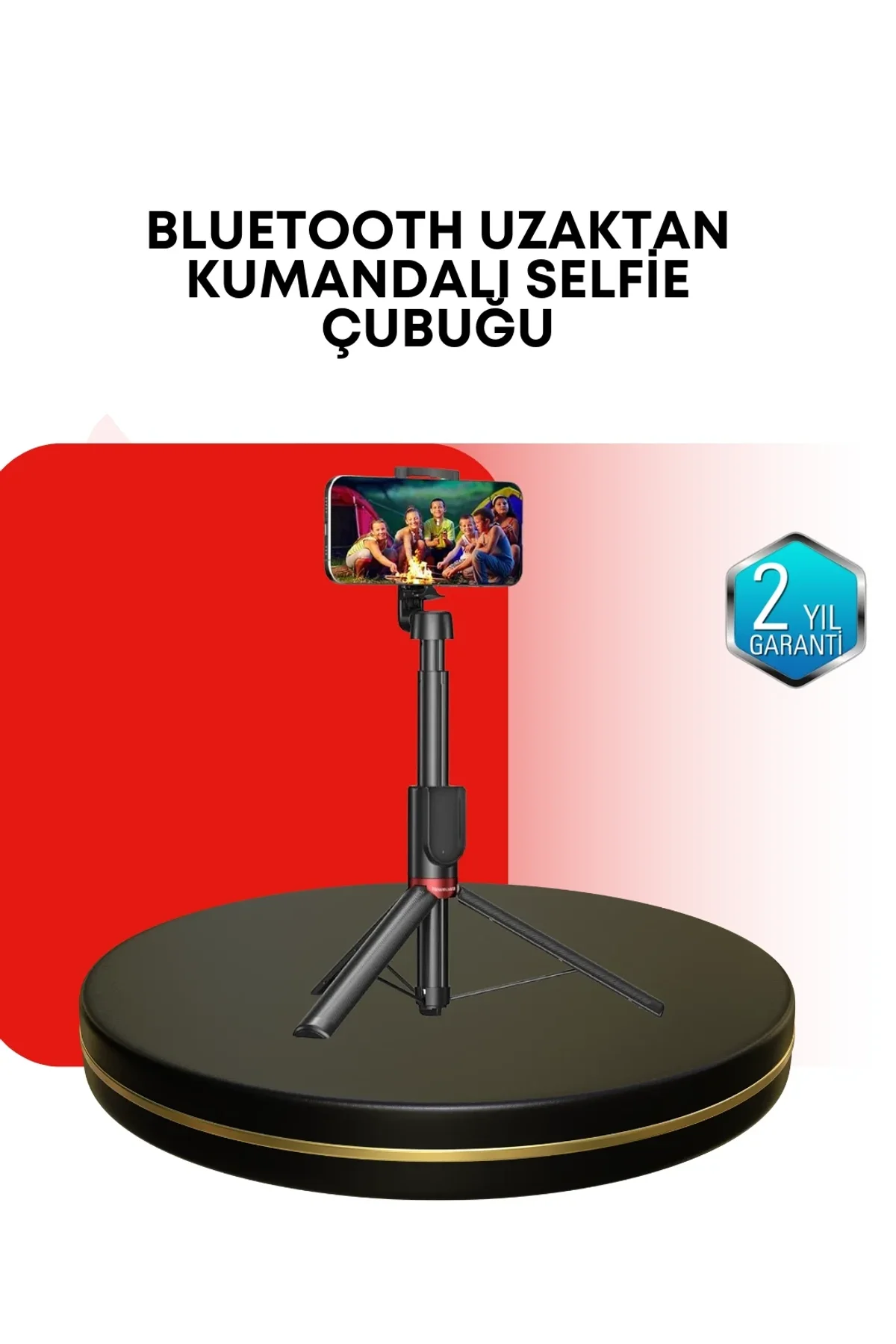 Dikey Ve Yatay Çekim Destekli Selfie Stick Tripod - Just Cheap Store Görsel 2