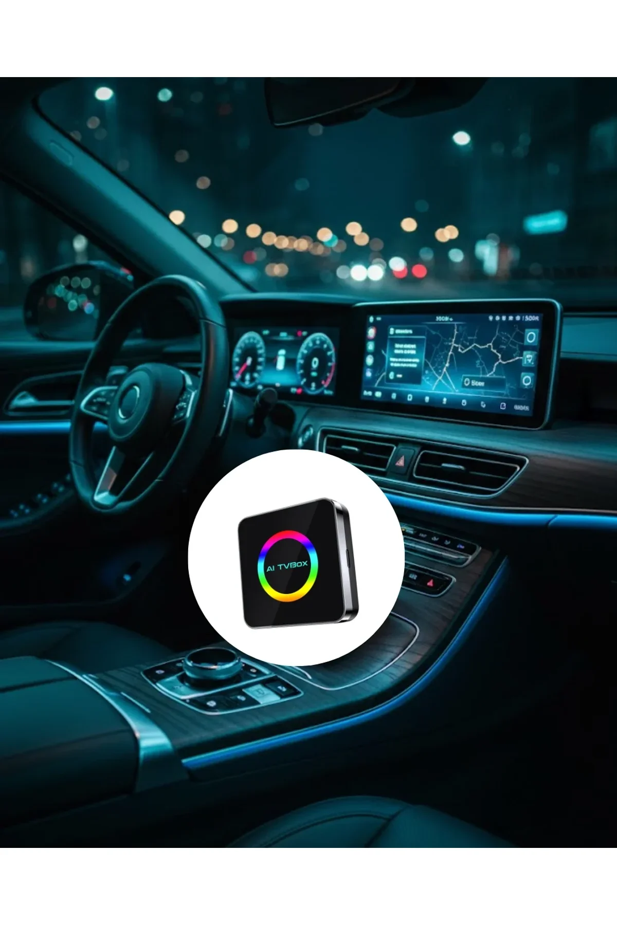Kablosuz Android Auto Carplay Destekli Araç Multimedya Adaptörü