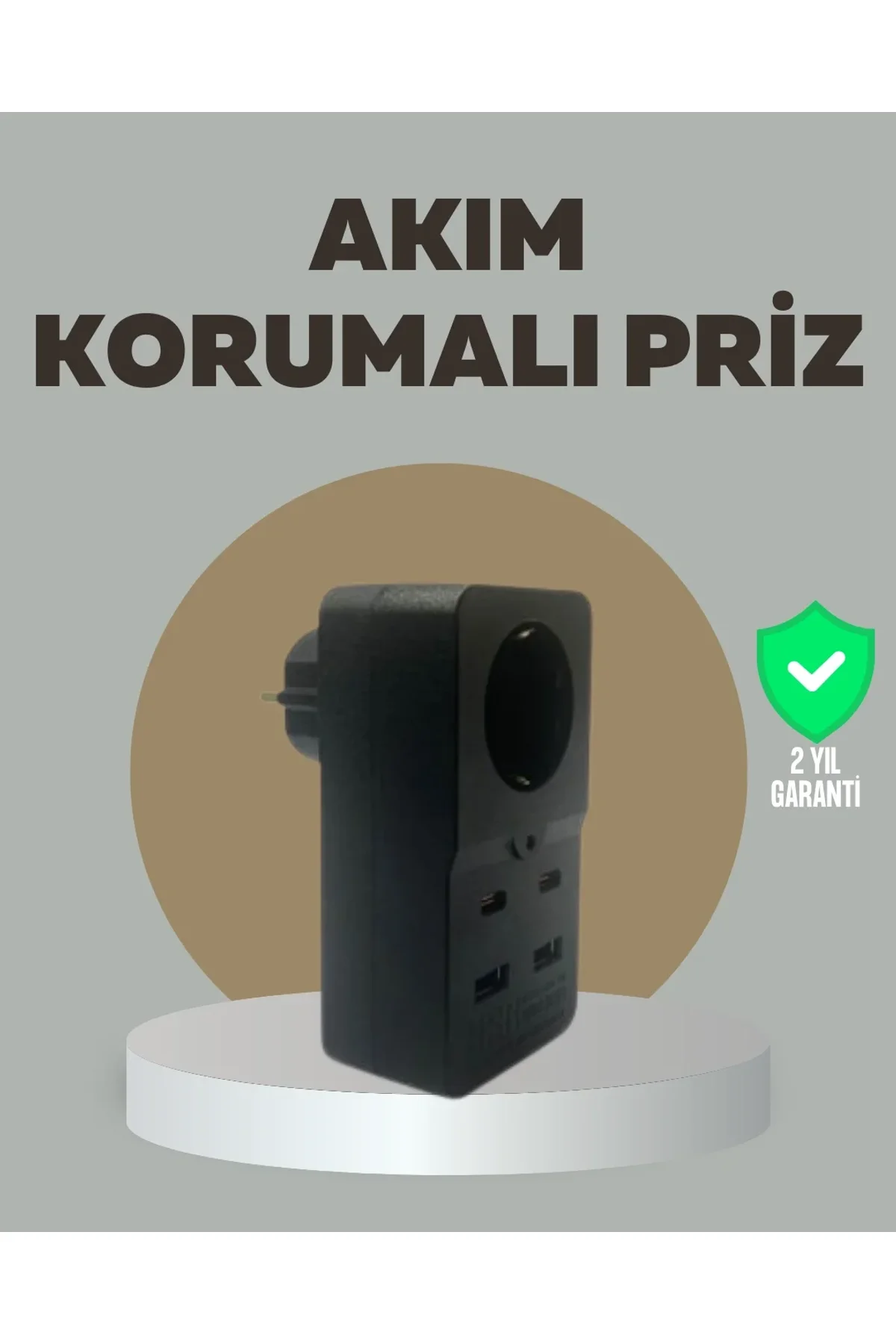 Akıllı Akım Dengelemeli Priz 2500w 4 Usb Type C Çıkışlı - Just Cheap Store Görsel 2