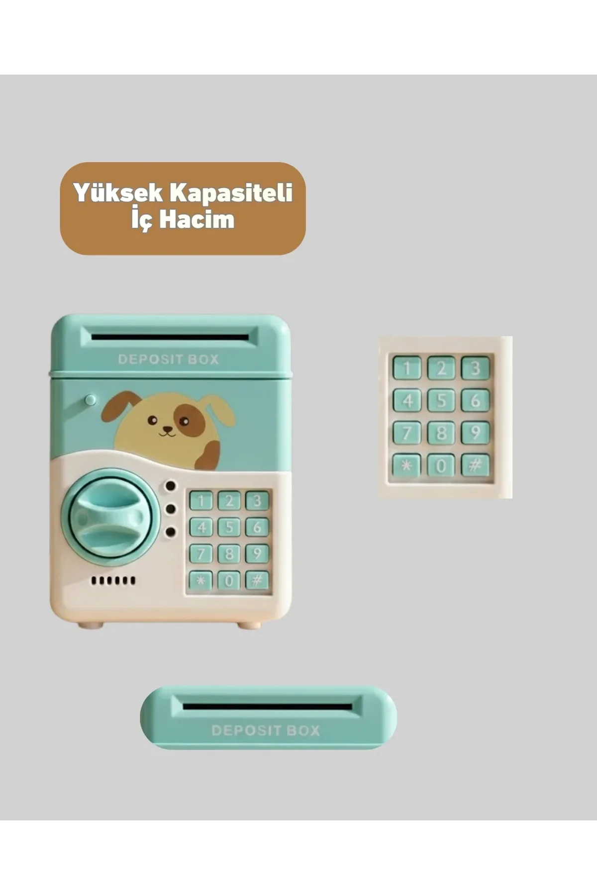 Atm Görünümlü Su Yeşili Otomatik Para Çeken Şifreli Kumbara - Just Cheap Store Görsel 5