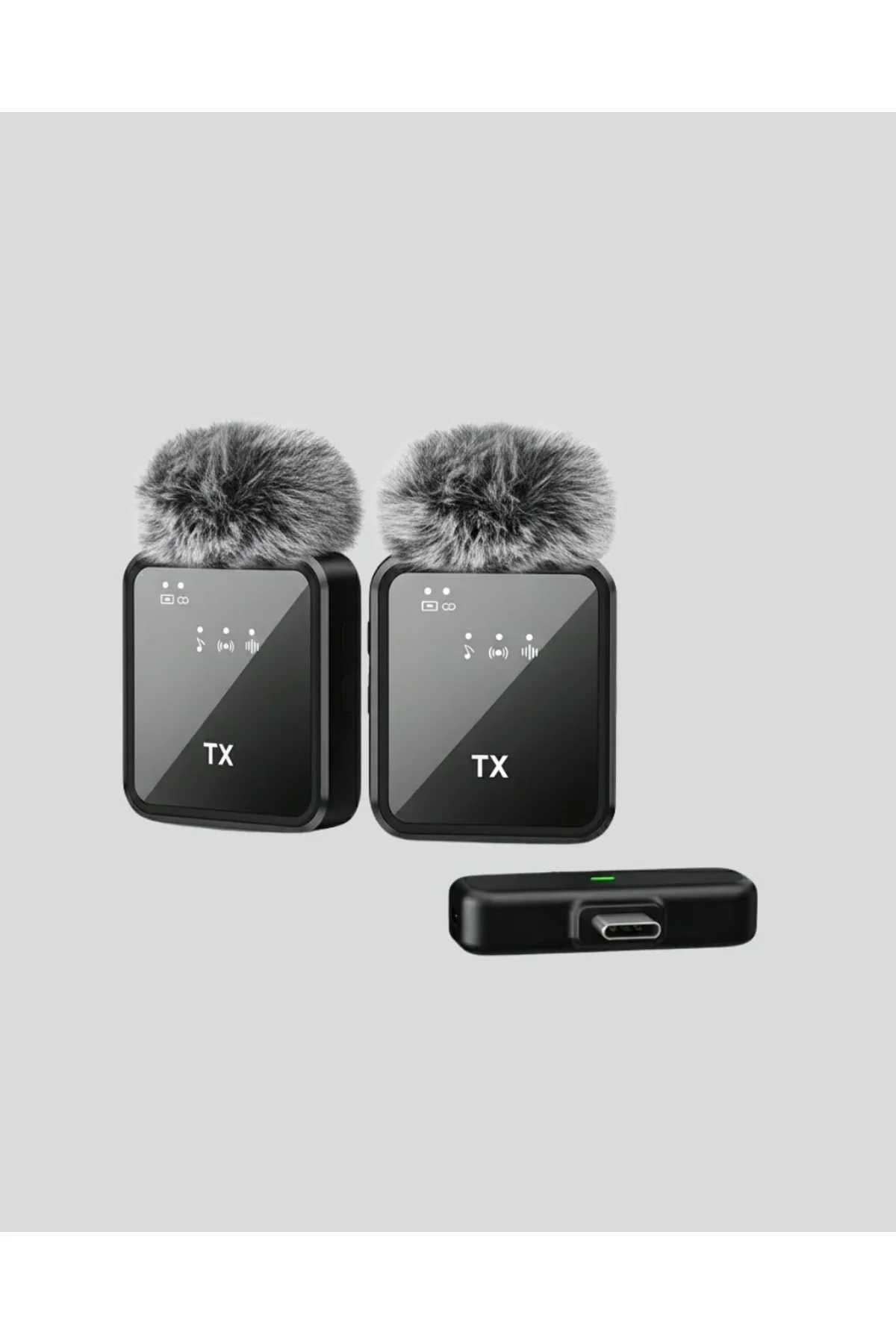 2’li Kablosuz Yaka Mikrofonu Type-c Ve Lightning Uyumlu Profesyonel Set - Just Cheap Store Görsel 5