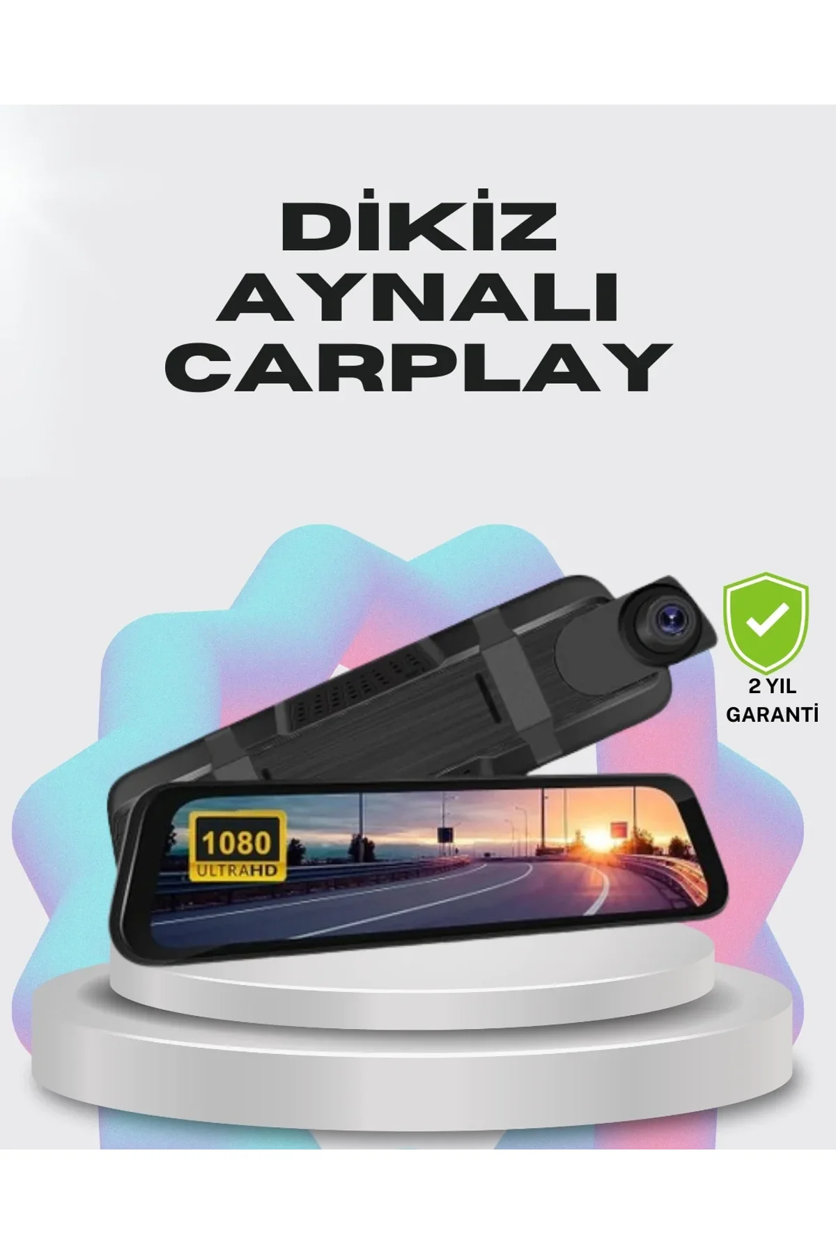 1080p Çift Kameralı Dokunmatik Dikiz Aynası G Sensörlü - Just Cheap Store Görsel 2