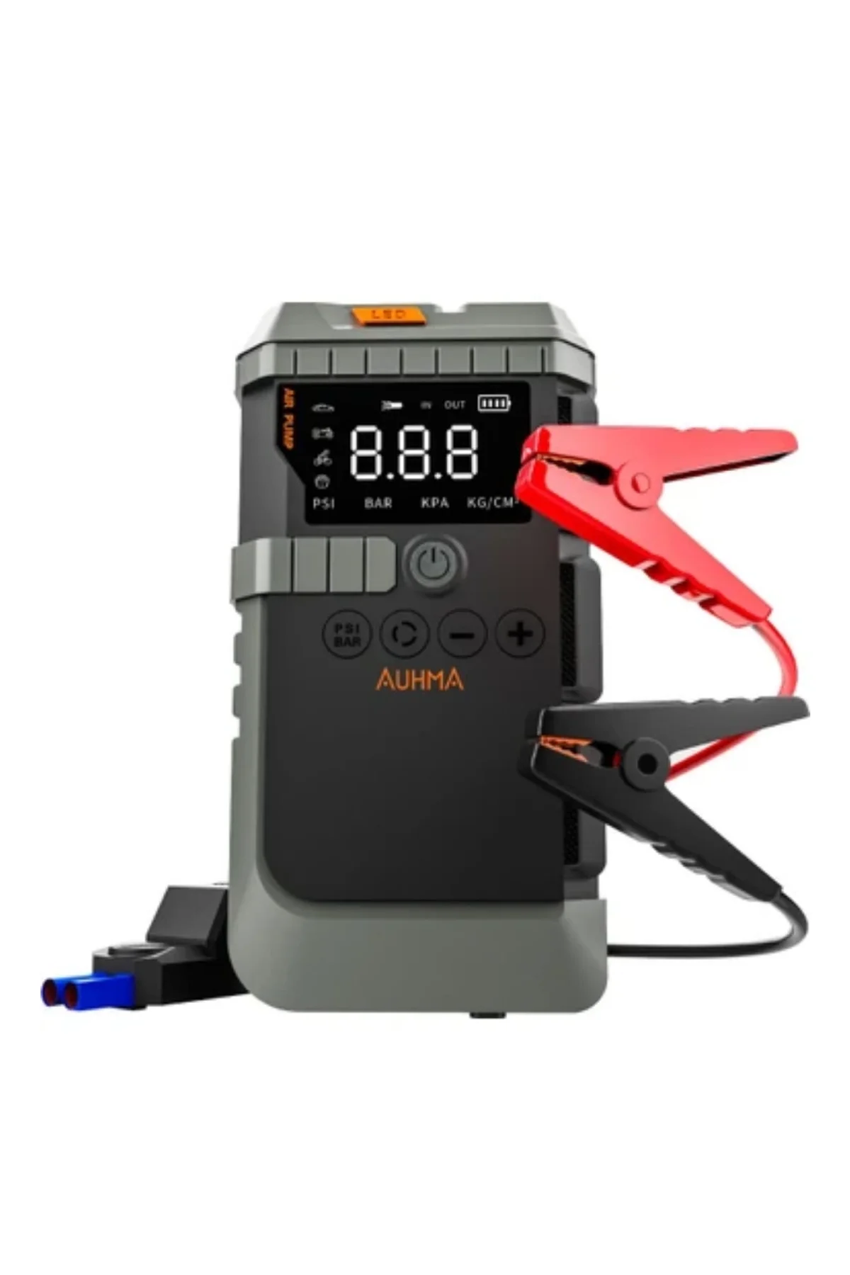 Taşınabilir Araç Çalıştırma Jump Starter Hava Pompası Dijital Basınç Göstergeli Güç Bankası - Just Cheap Store Görsel 4