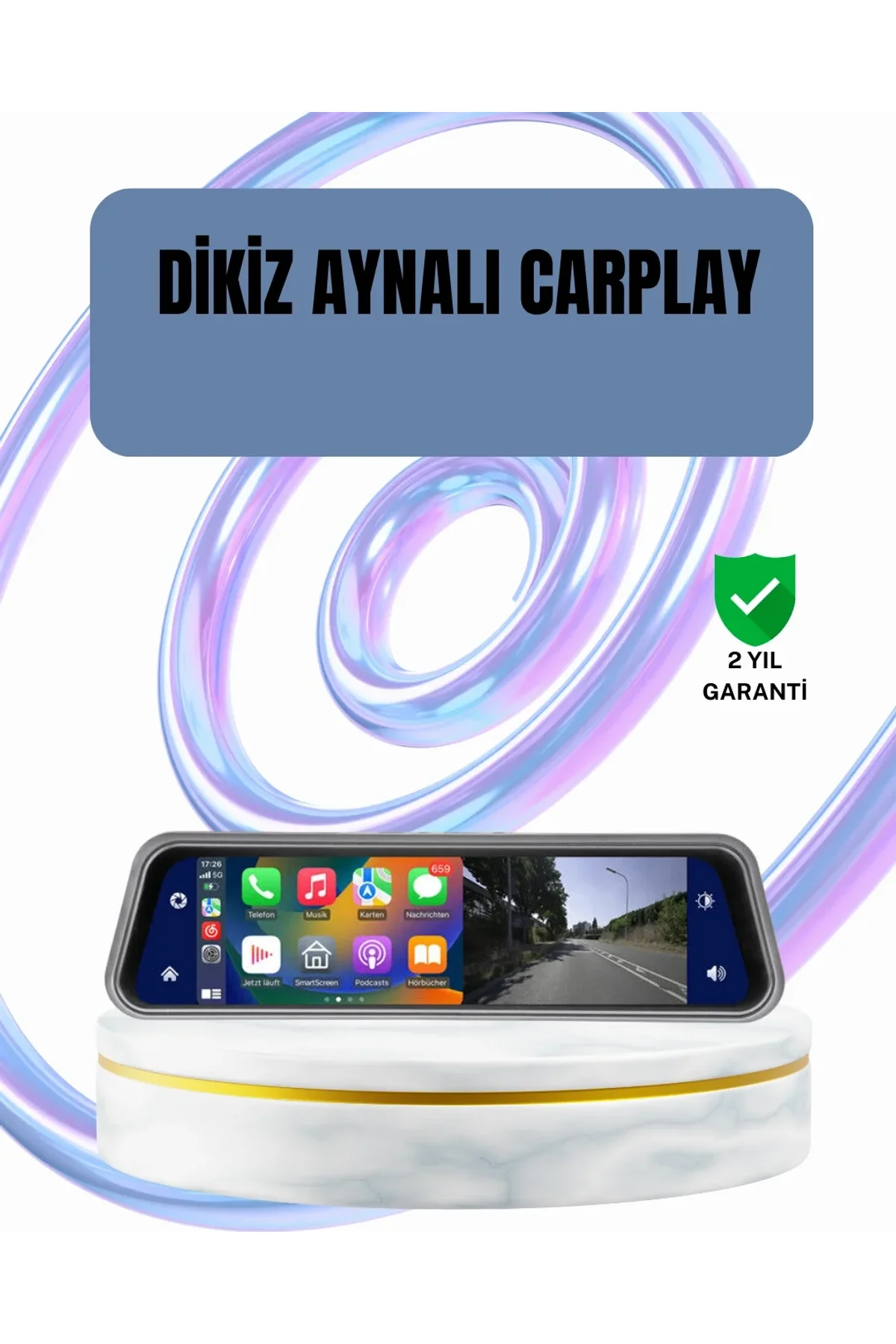 Ön Arka Kameralı Dokunmatik Dikiz Aynası 170° Geniş Açı - Just Cheap Store Görsel 2