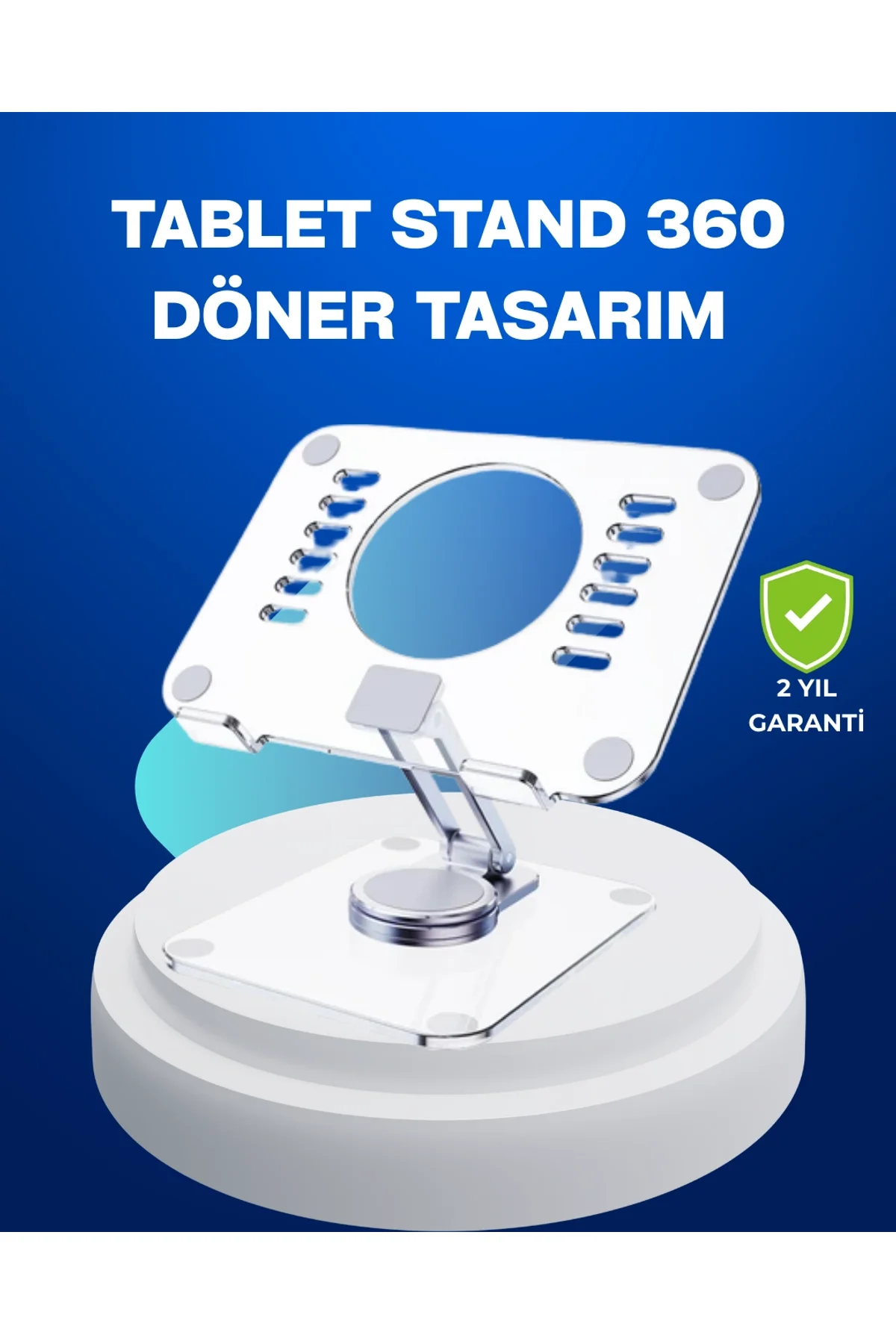 Katlanabilir Tablet Standı Ayarlanabilir Kaymaz Şeffaf Tasarım