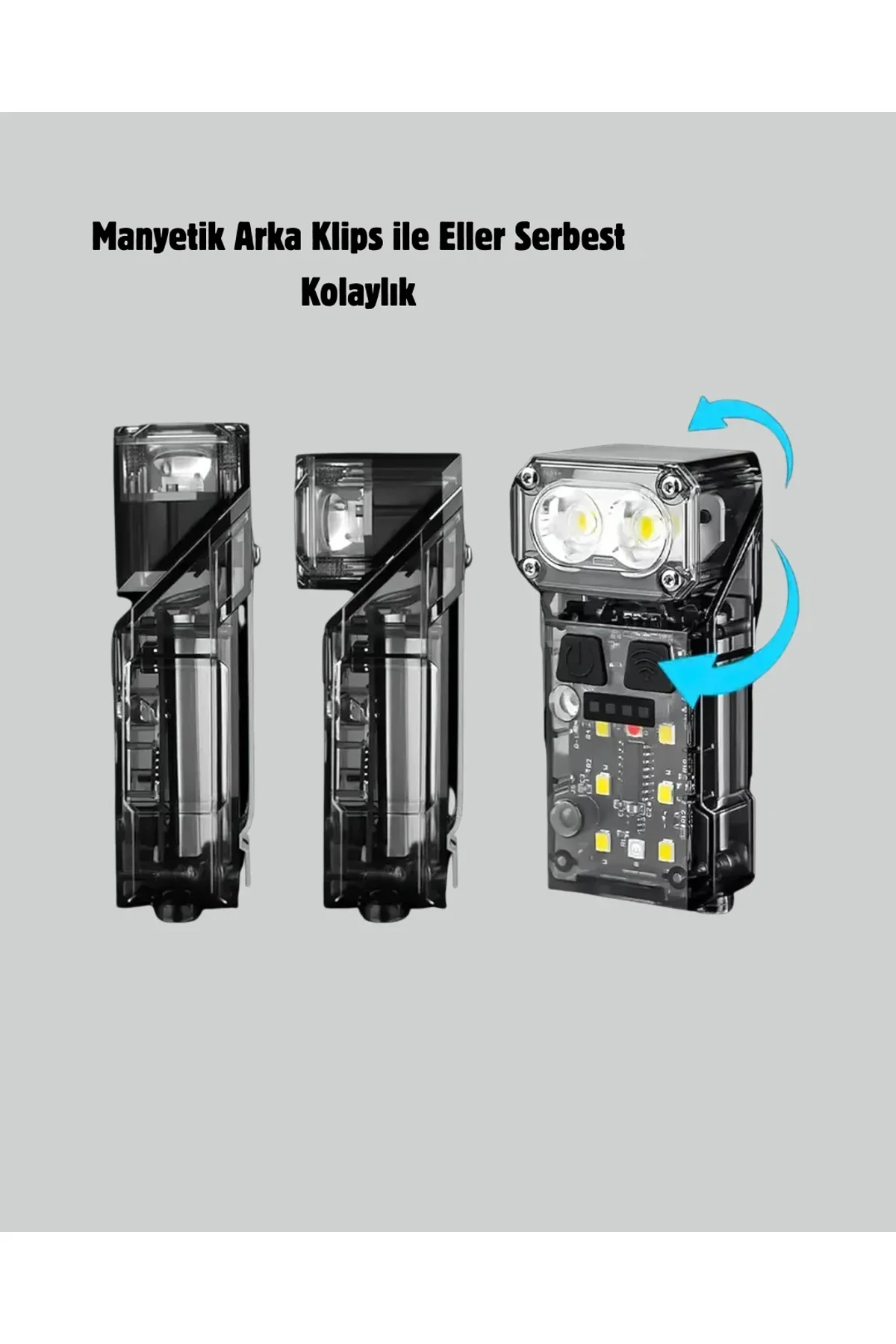 Kamp Ve Outdoor İçin Led Far 10 Saat Pil Sensörlü Manyetik - Just Cheap Store Görsel 4