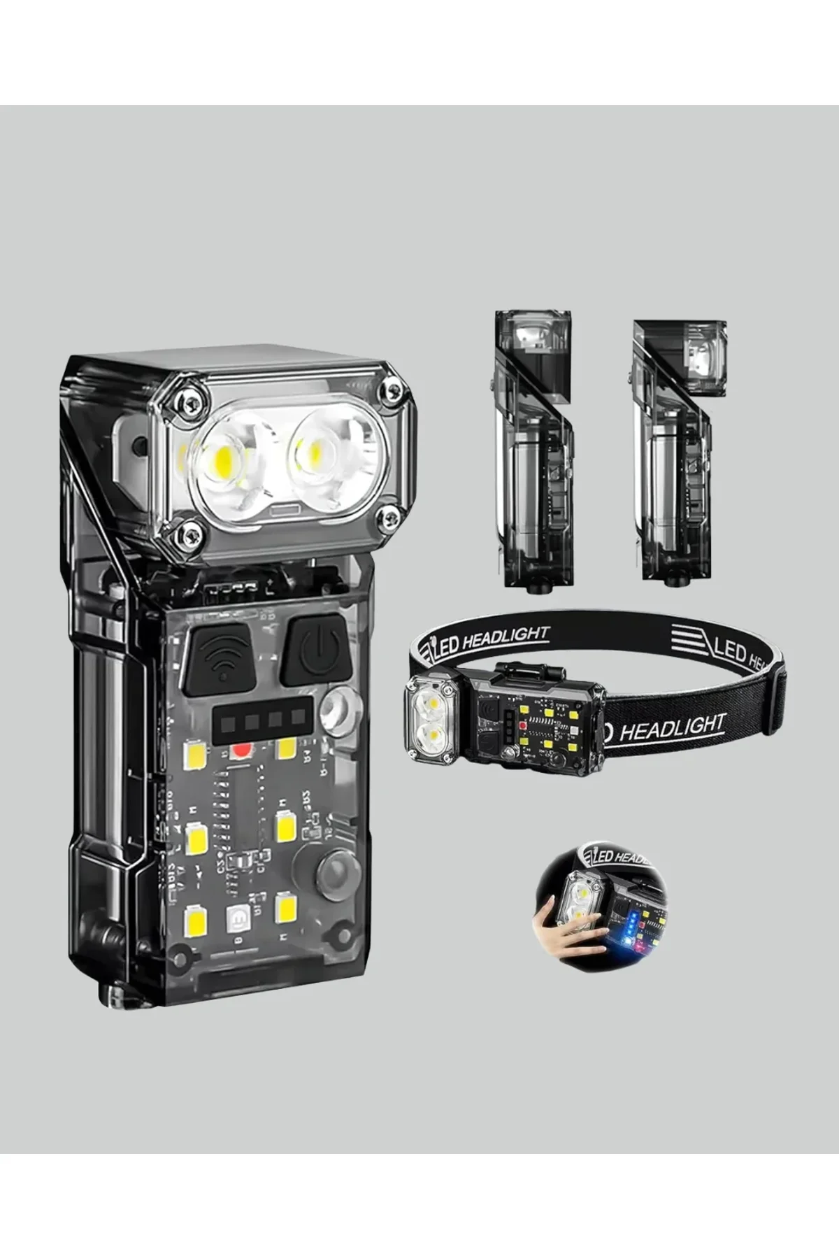 Kamp Ve Outdoor İçin Led Far 10 Saat Pil Sensörlü Manyetik - Just Cheap Store Görsel 3