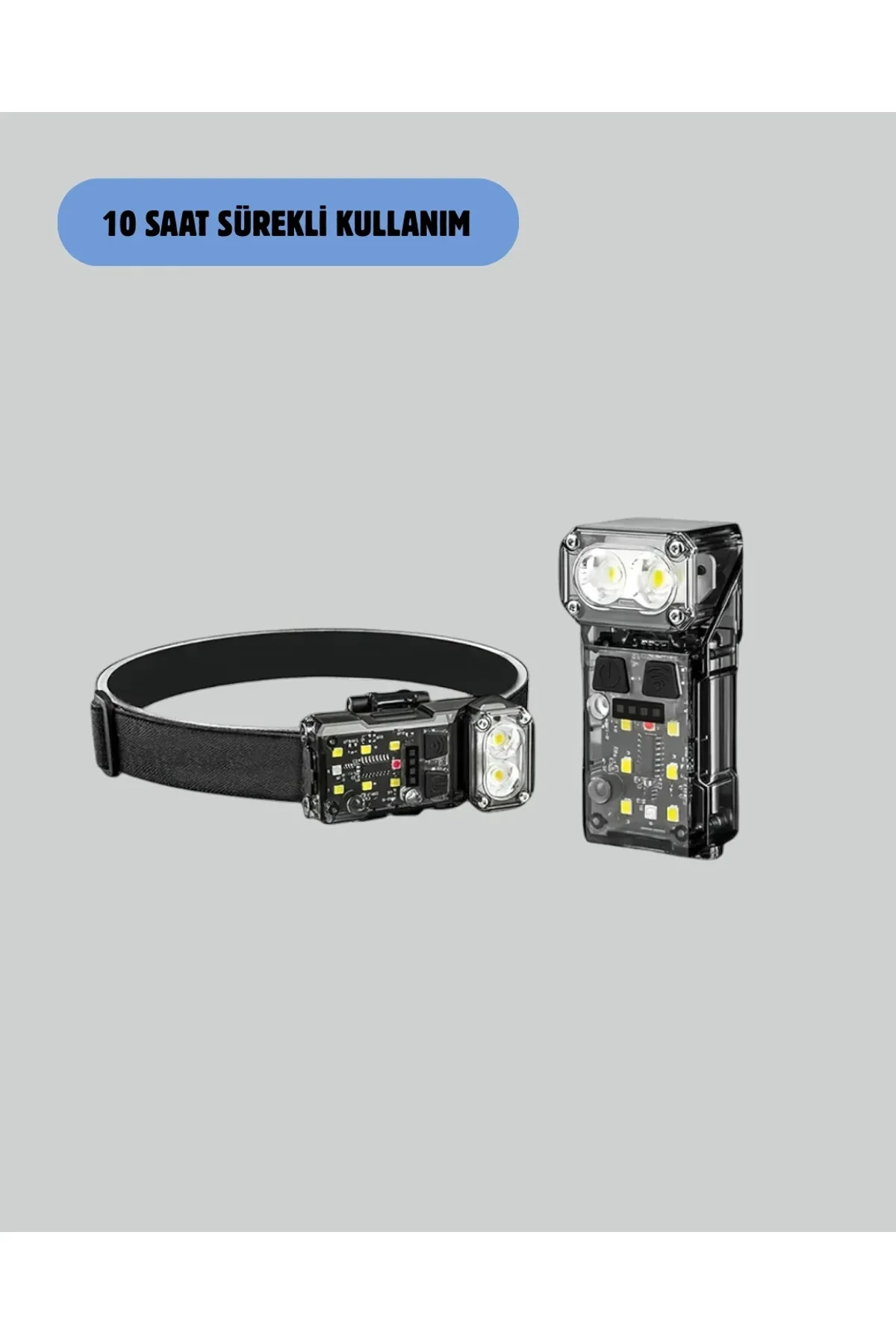 Kamp Ve Outdoor İçin Led Far 10 Saat Pil Sensörlü Manyetik - Just Cheap Store Görsel 5