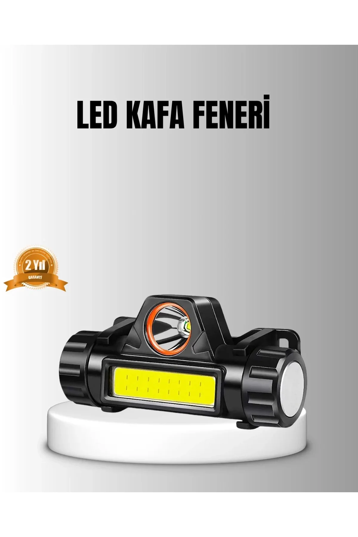 Şarjlı Led Kafa Feneri – Çift Fonksiyonlu, 200lm Işık Gücü, Ip44 Suya Dayanıklı - Just Cheap Store Görsel 2