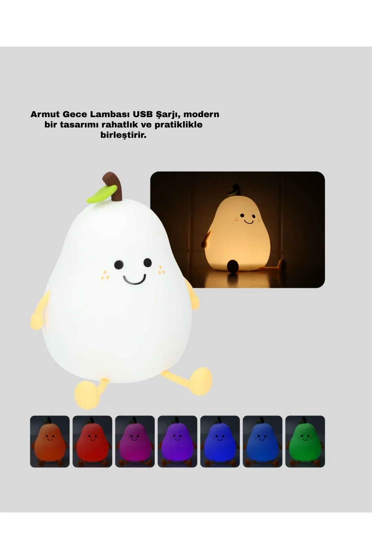 Armut Gece Lambası Usb Şarjlı Ayarlanabilir Led Işık - Just Cheap Store Görsel 5