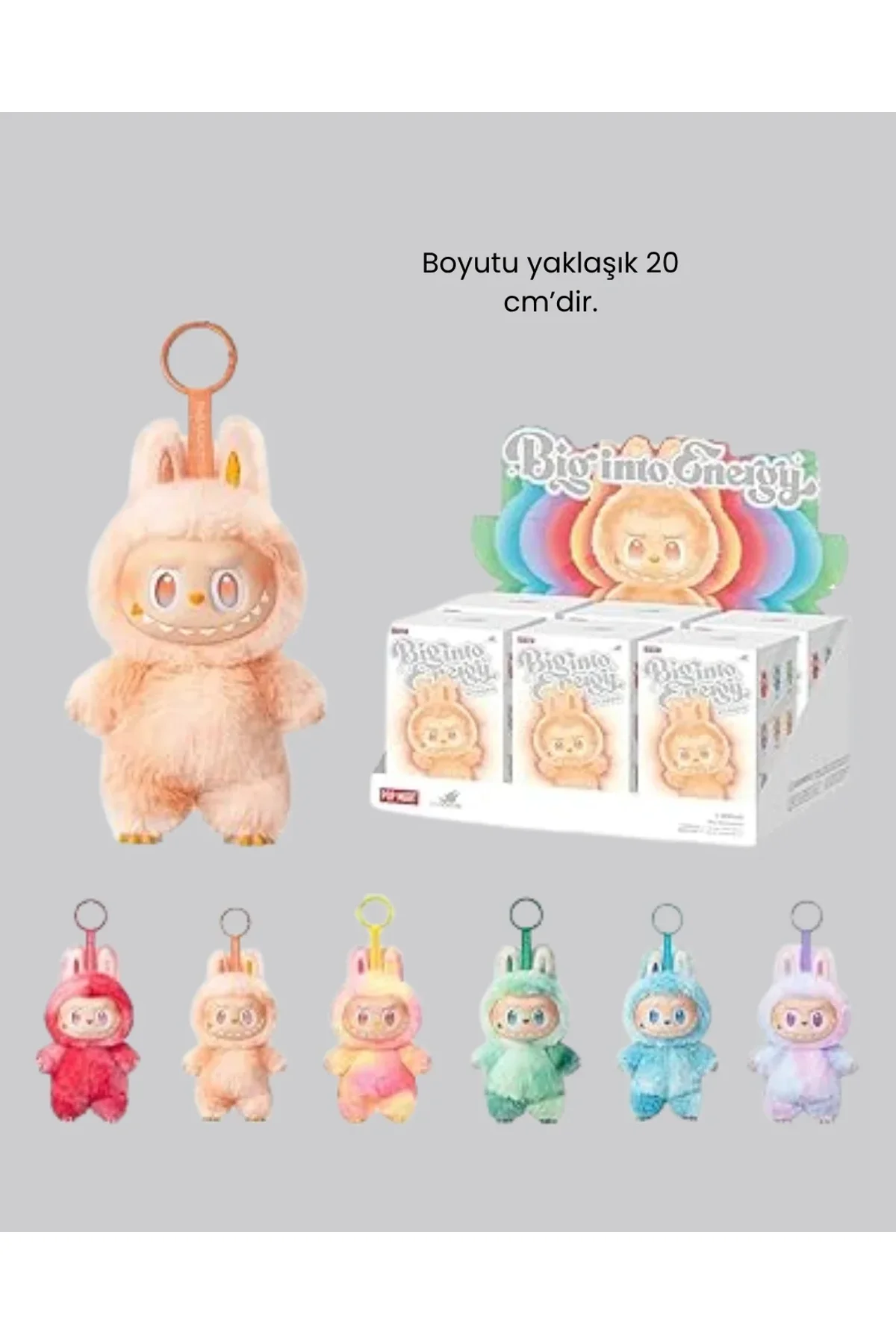 Dekoratif Yumuşak Labubu Peluş Figür – Koleksiyonluk Ve Çocuklara Uygun Hediye 20 Cm - Just Cheap Store Görsel 3