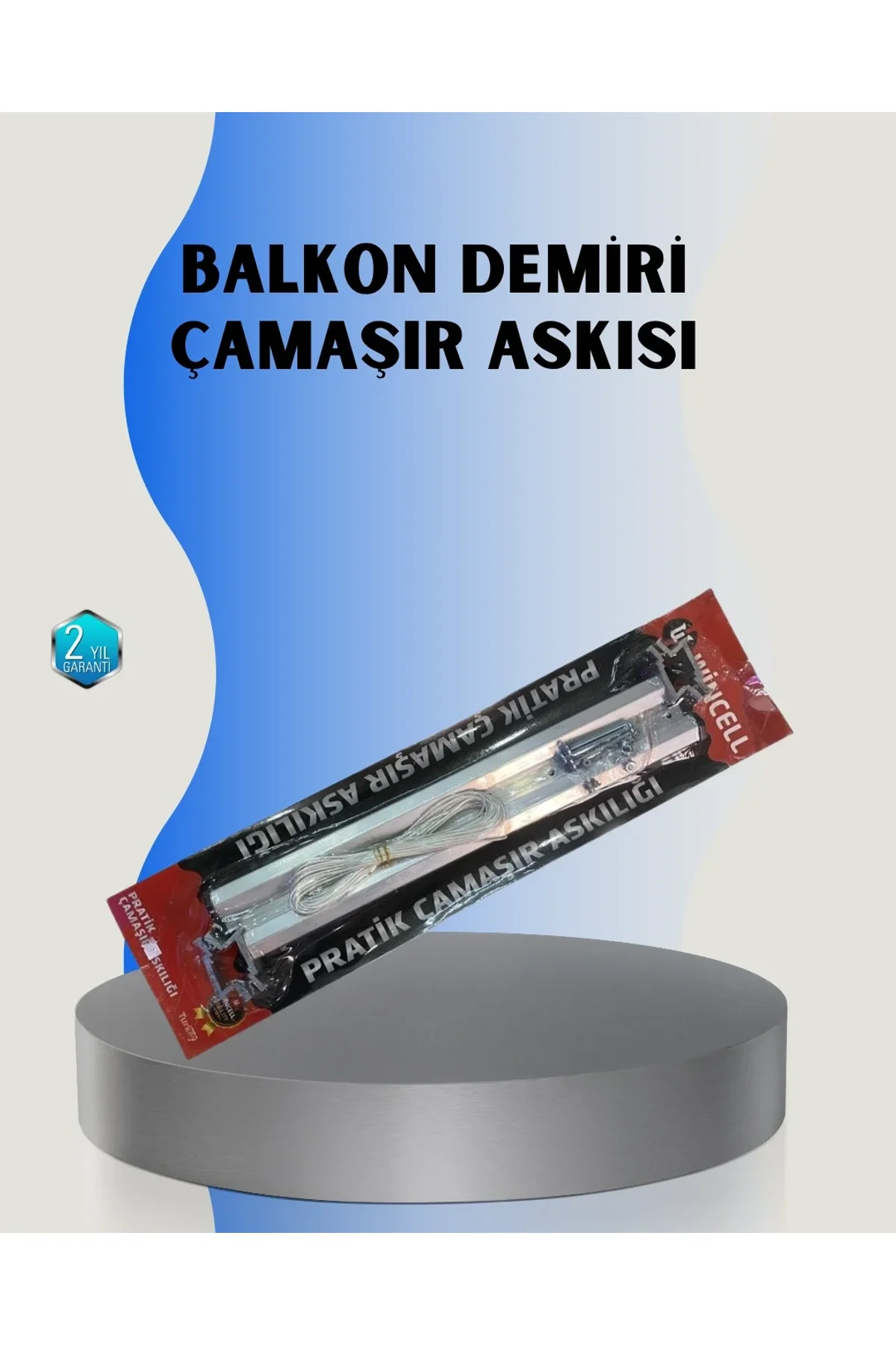 25x60 Balkon Askılığı Kare Demir Uyumlu Hava Dayanıklı Çamaşır Askısı - Just Cheap Store Görsel 2