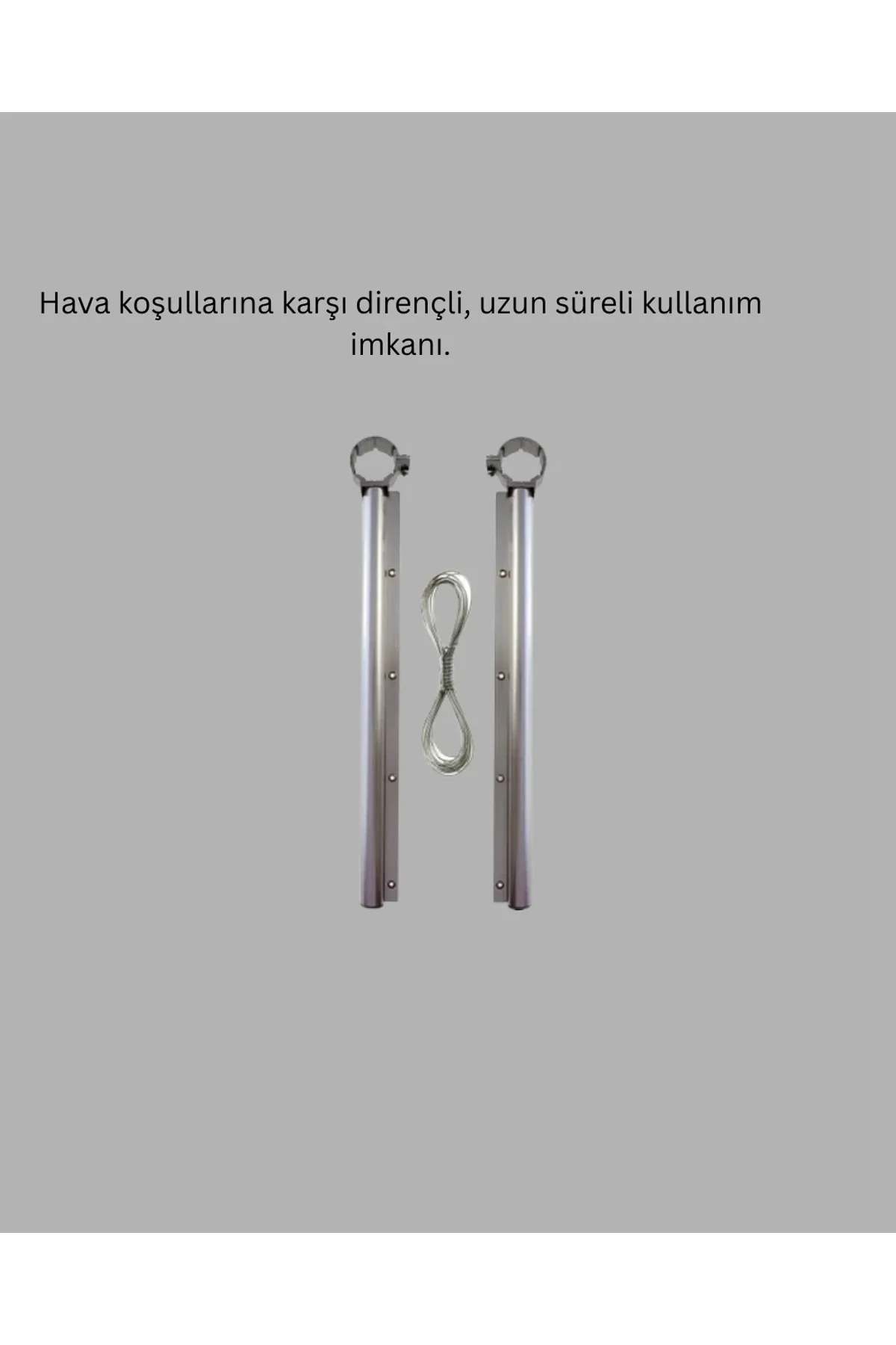 25x60 Balkon Askılığı Kare Demir Uyumlu Hava Dayanıklı Çamaşır Askısı - Just Cheap Store Görsel 3