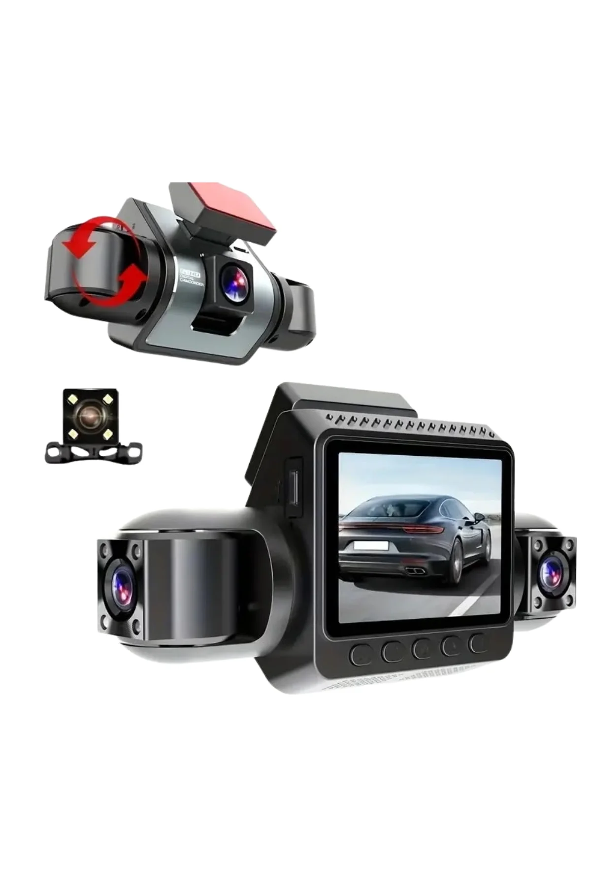 4 Kanallı Araç Kamerası Full Hd Gece Görüşlü Geniş Açılı Kayıt Sistemi - Just Cheap Store Görsel 4