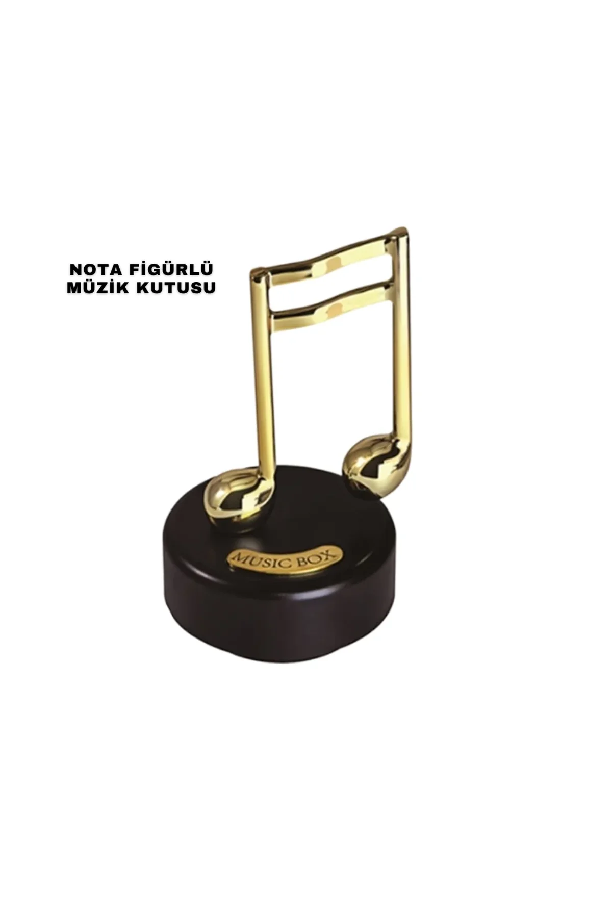 Altın Nota Figürlü Müzik Kutusu - Just Cheap Store Görsel 2