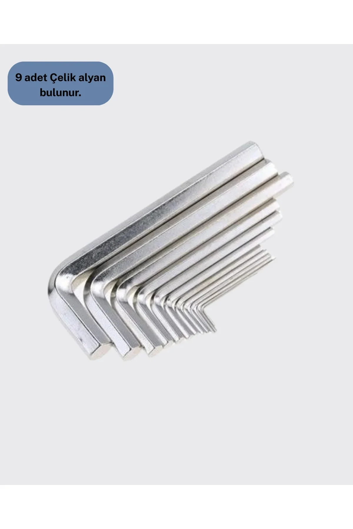9 Parça Alyan Anahtar Seti Bisiklet Mobilya Ve Otomotiv Uyumlu - Just Cheap Store Görsel 4