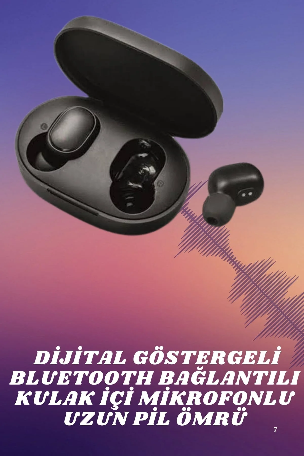 Kablosuz Kulak İçi Bluetooth Kulaklık Stereo Dokunmatik Kontrollü Kulaklık - Just Cheap Store Görsel 2
