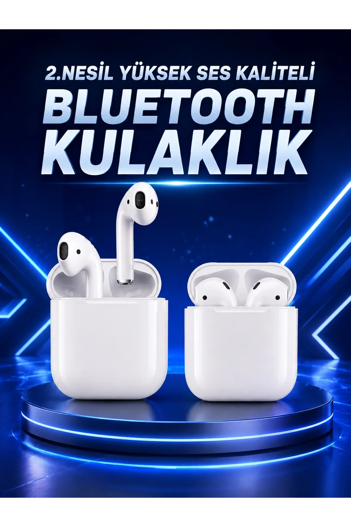 2.nesil Yeni Model Tws Bluetooth Kulaklık Dokunmatik Kontrol Yüksek Ses Kaliteli