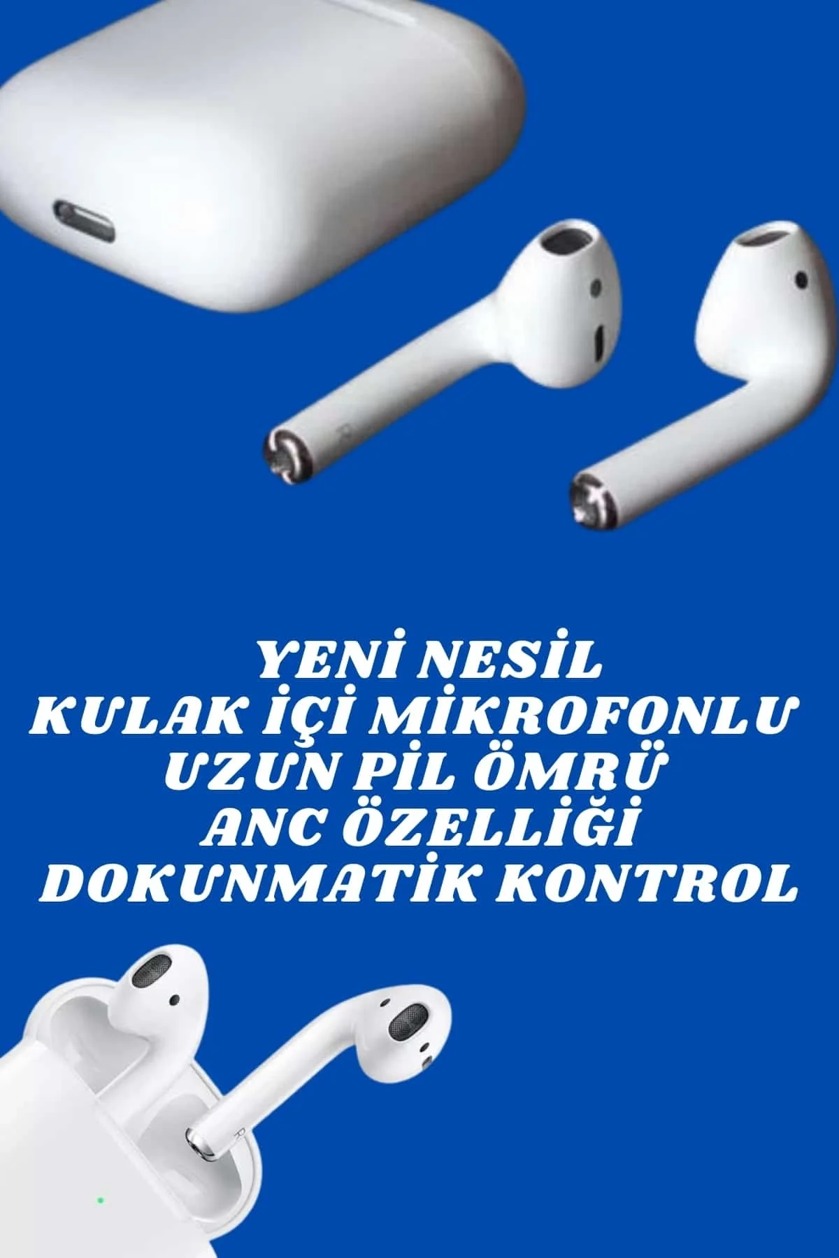 2.nesil Yeni Model Tws Bluetooth Kulaklık Dokunmatik Kontrol Yüksek Ses Kaliteli - Just Cheap Store Görsel 2