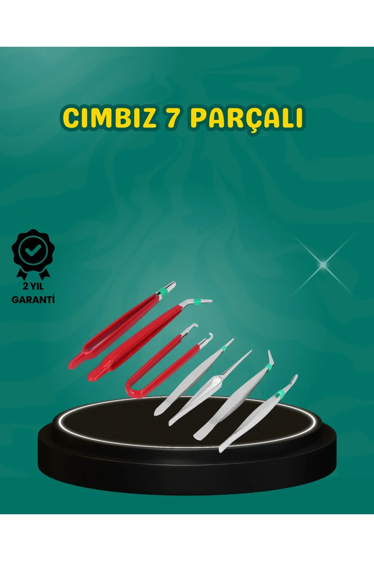 Antistatik 7’li Hassas Cımbız Takımı Manyetik Olmayan Uçlu - Just Cheap Store Görsel 2