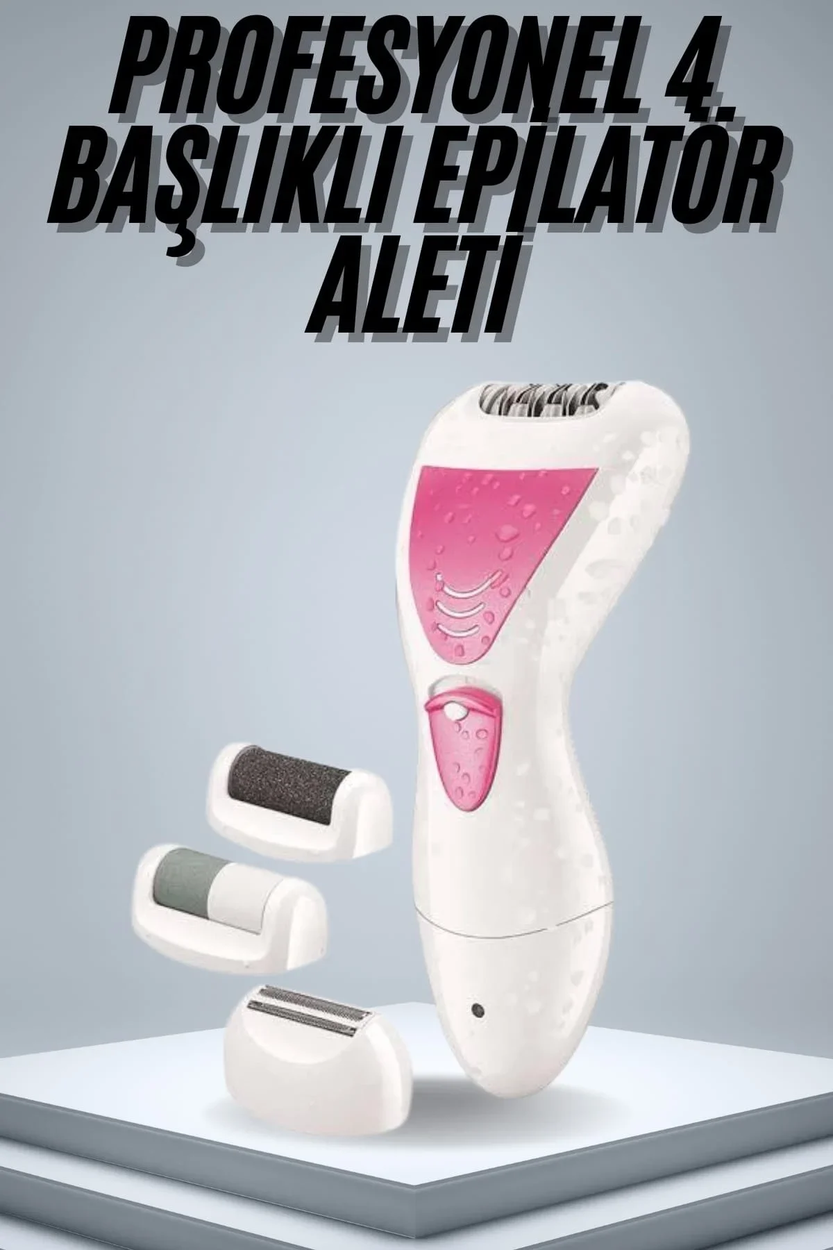 Epilatör Cihazı Epilasyon Aleti Çoklu Başlık Seçeneği Ayak Törpüsü - Just Cheap Store Görsel 2