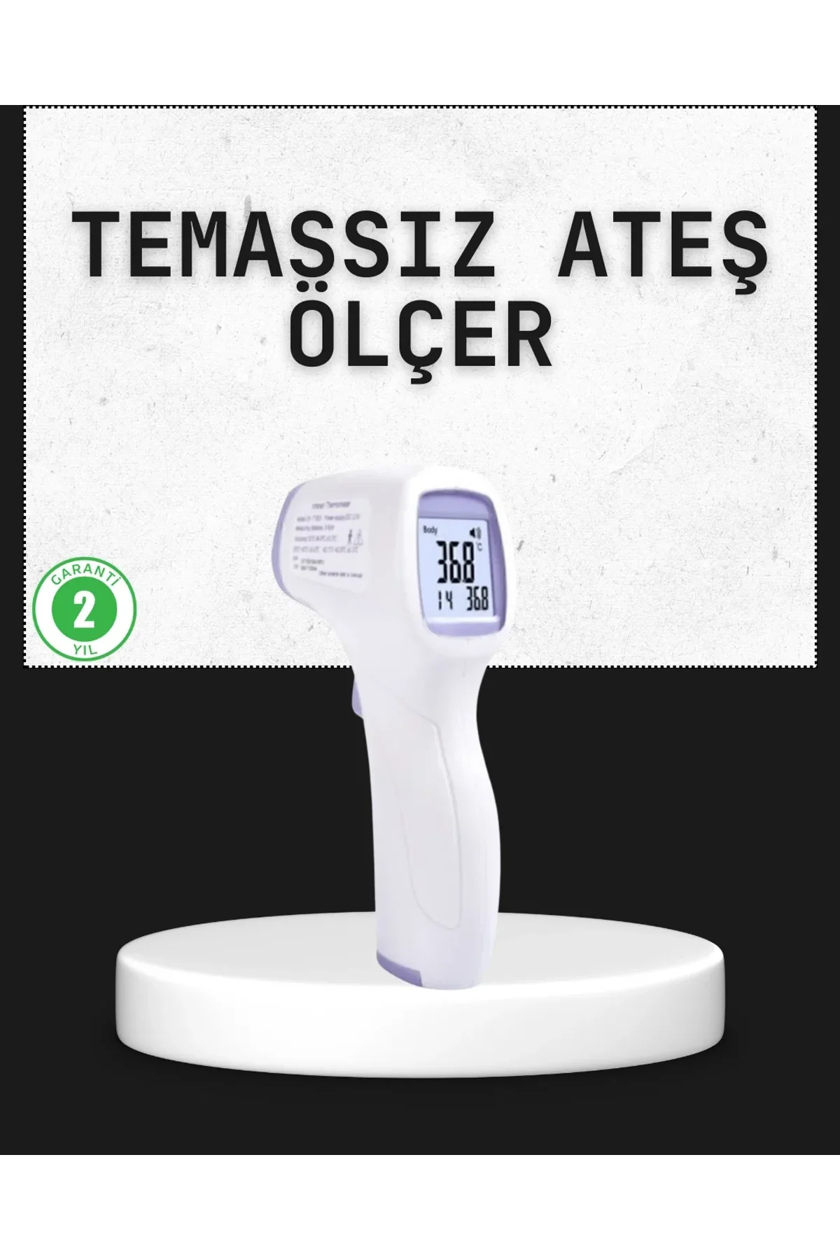 Temassız Termometre Hızlı Ölçüm Güvenli Dijital Ateş Ölçer - Just Cheap Store Görsel 2