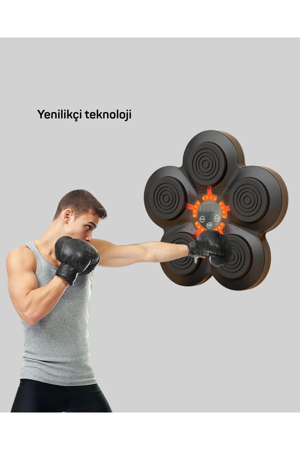 Müzikli Boks Duvar Paneli Akıllı Işık Sistemli Refleks Ve Kondisyon Aleti - Just Cheap Store Görsel 4