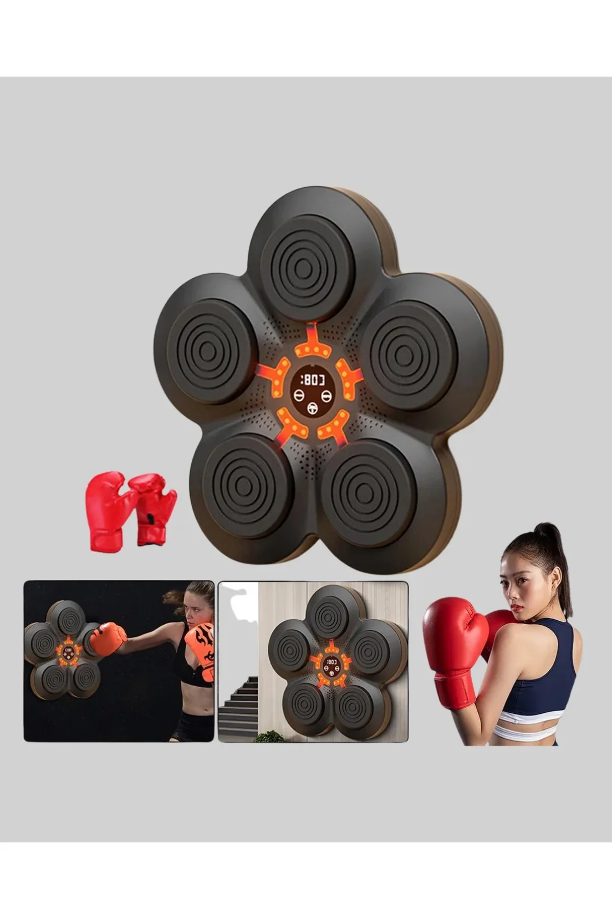 Müzikli Boks Duvar Paneli Akıllı Işık Sistemli Refleks Ve Kondisyon Aleti - Just Cheap Store Görsel 3